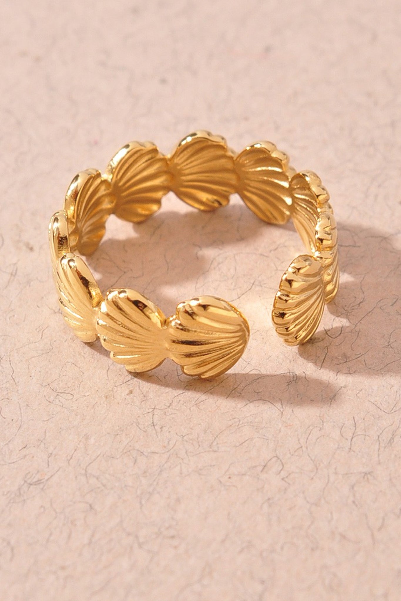 Sea Shell Wrap Open Ring