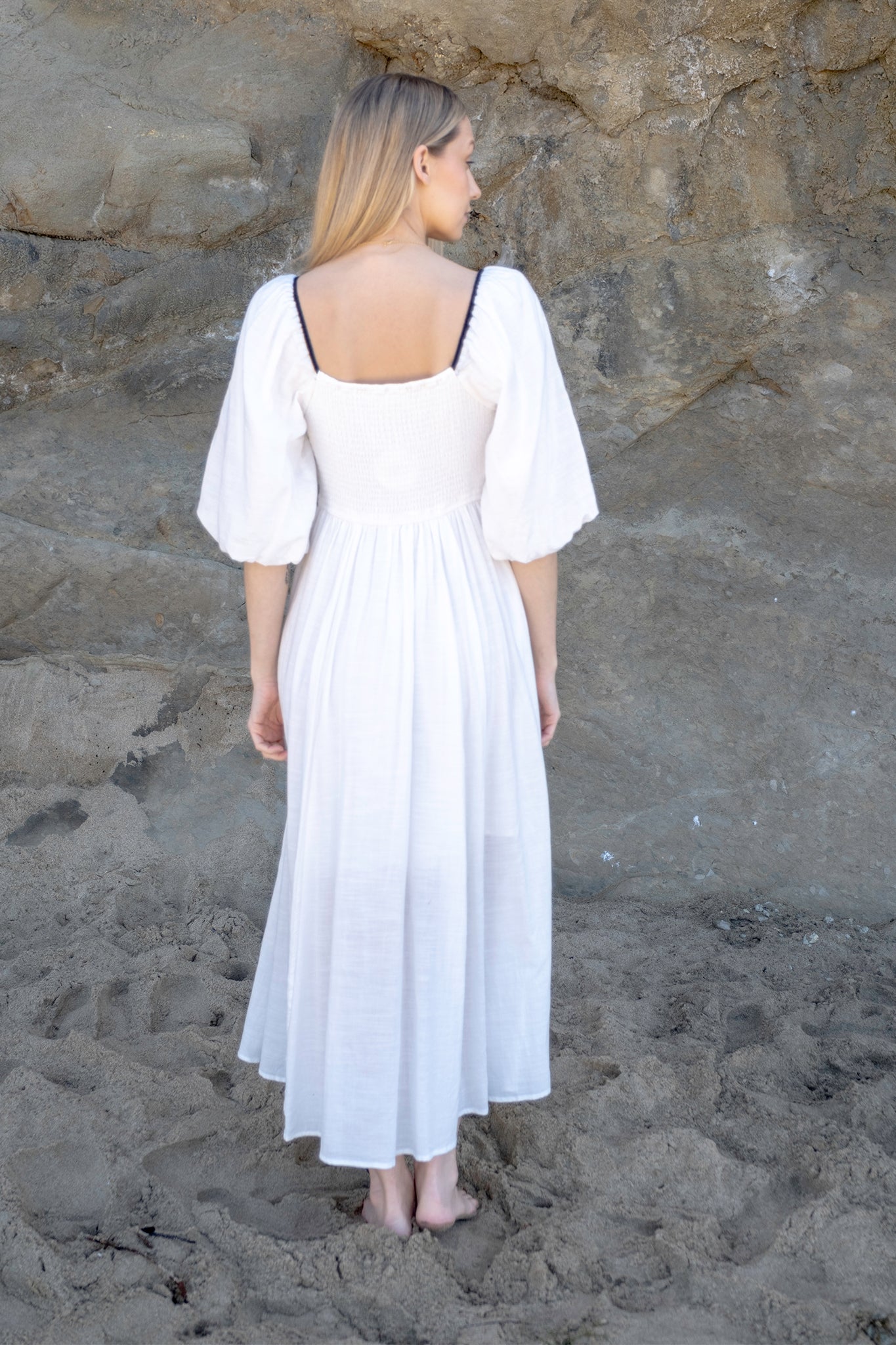 Gia Contrast Velvet Bow Maxi Dress