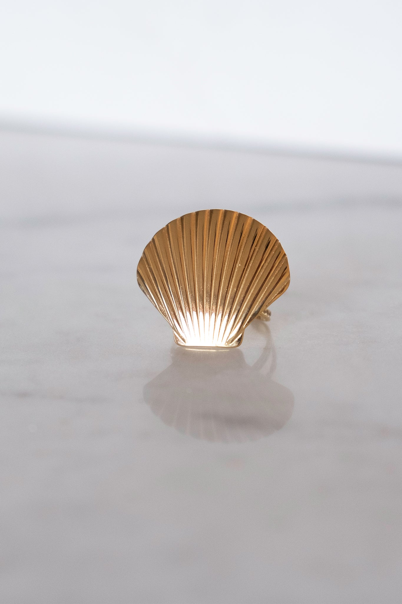 Shell Ring in Gold