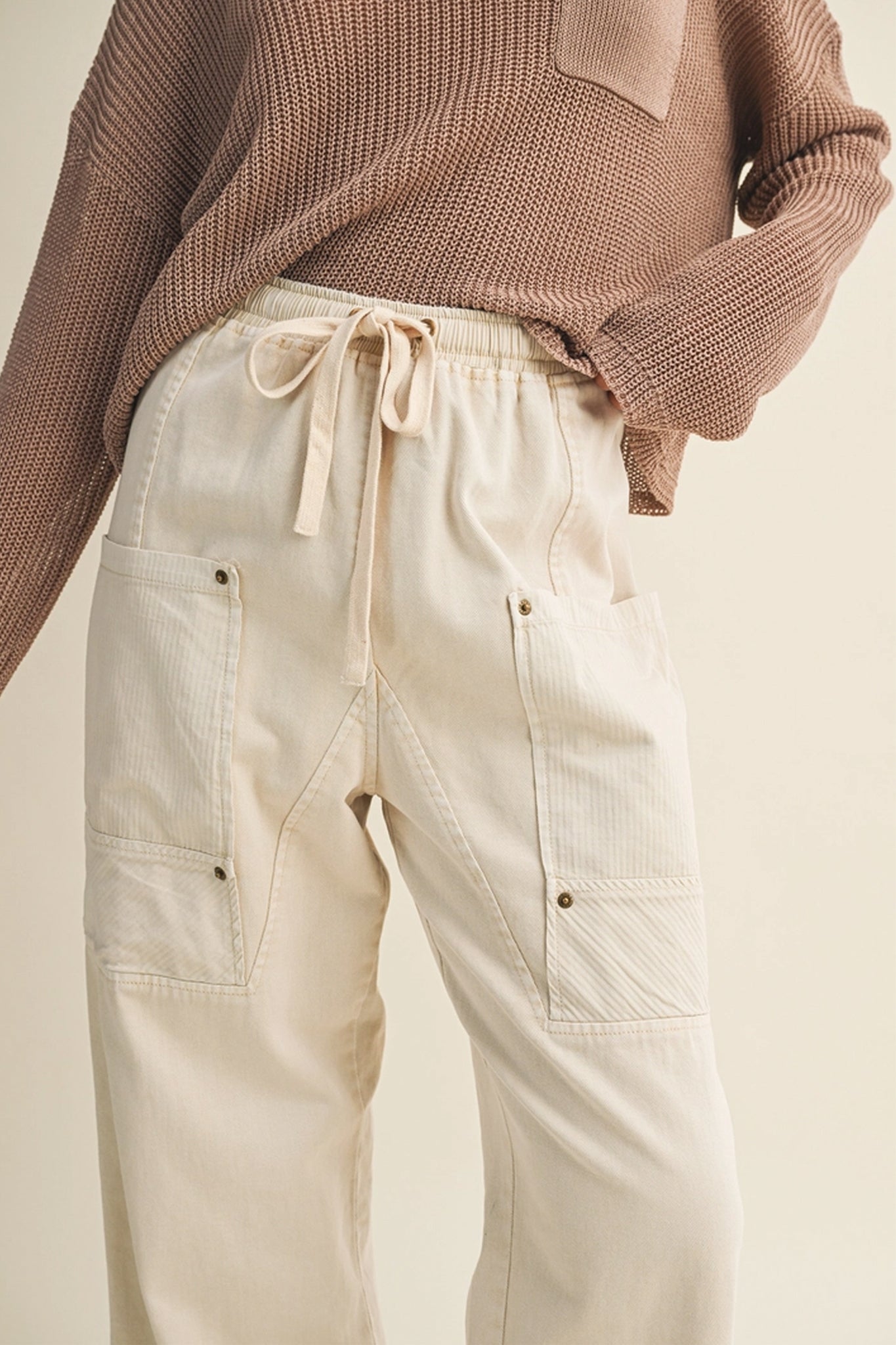 Side Pocket Wide Leg Pants