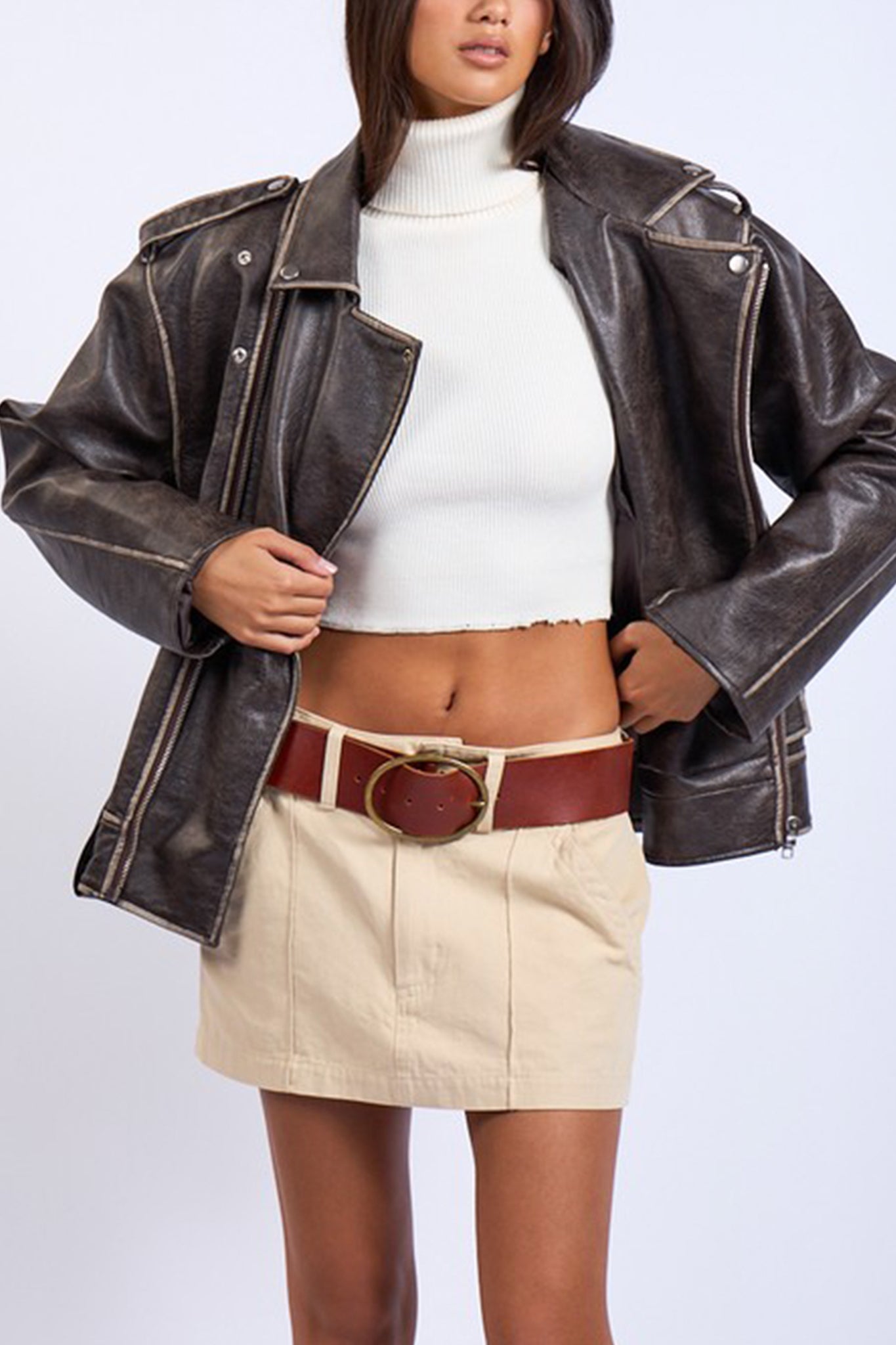 Oversized Moto Jacket