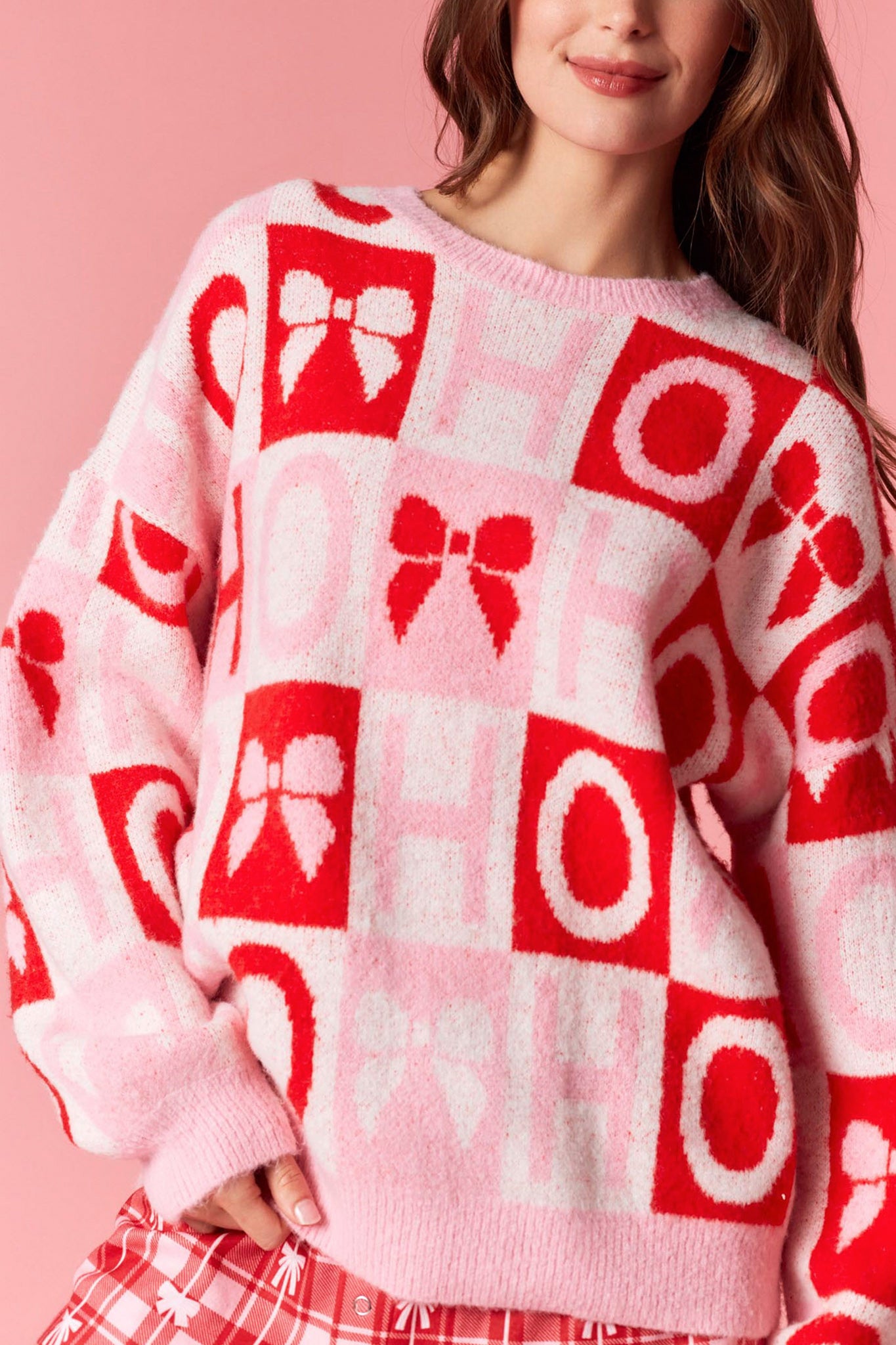 Ho Ho Ho Color Block Sweater