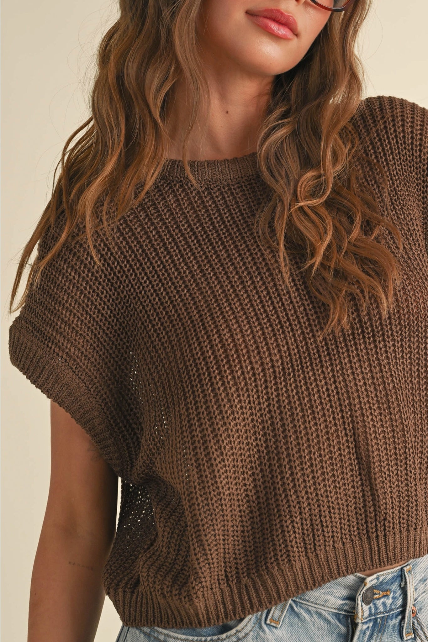 Dolman Sleeve Knit Top