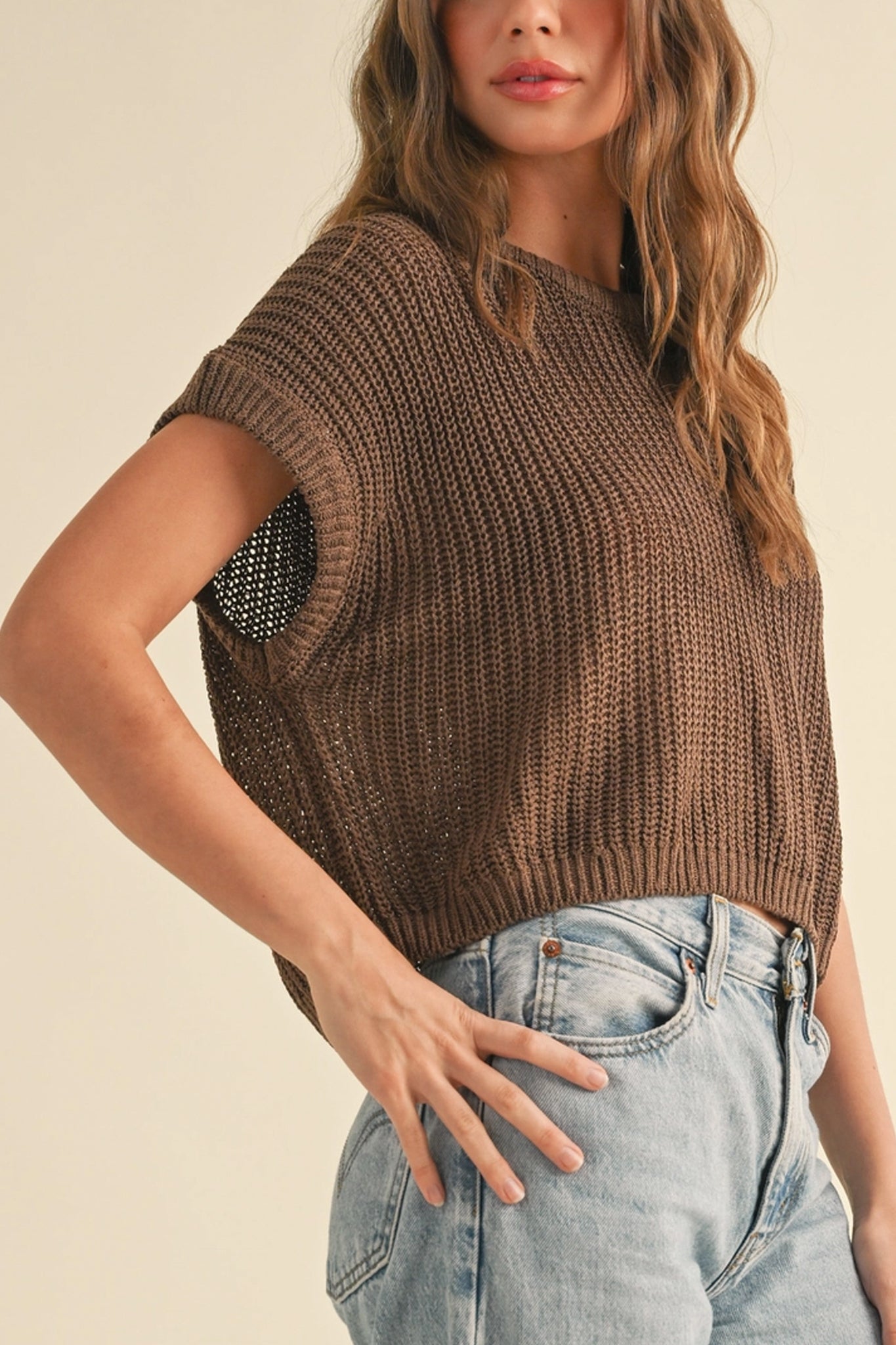 Dolman Sleeve Knit Top