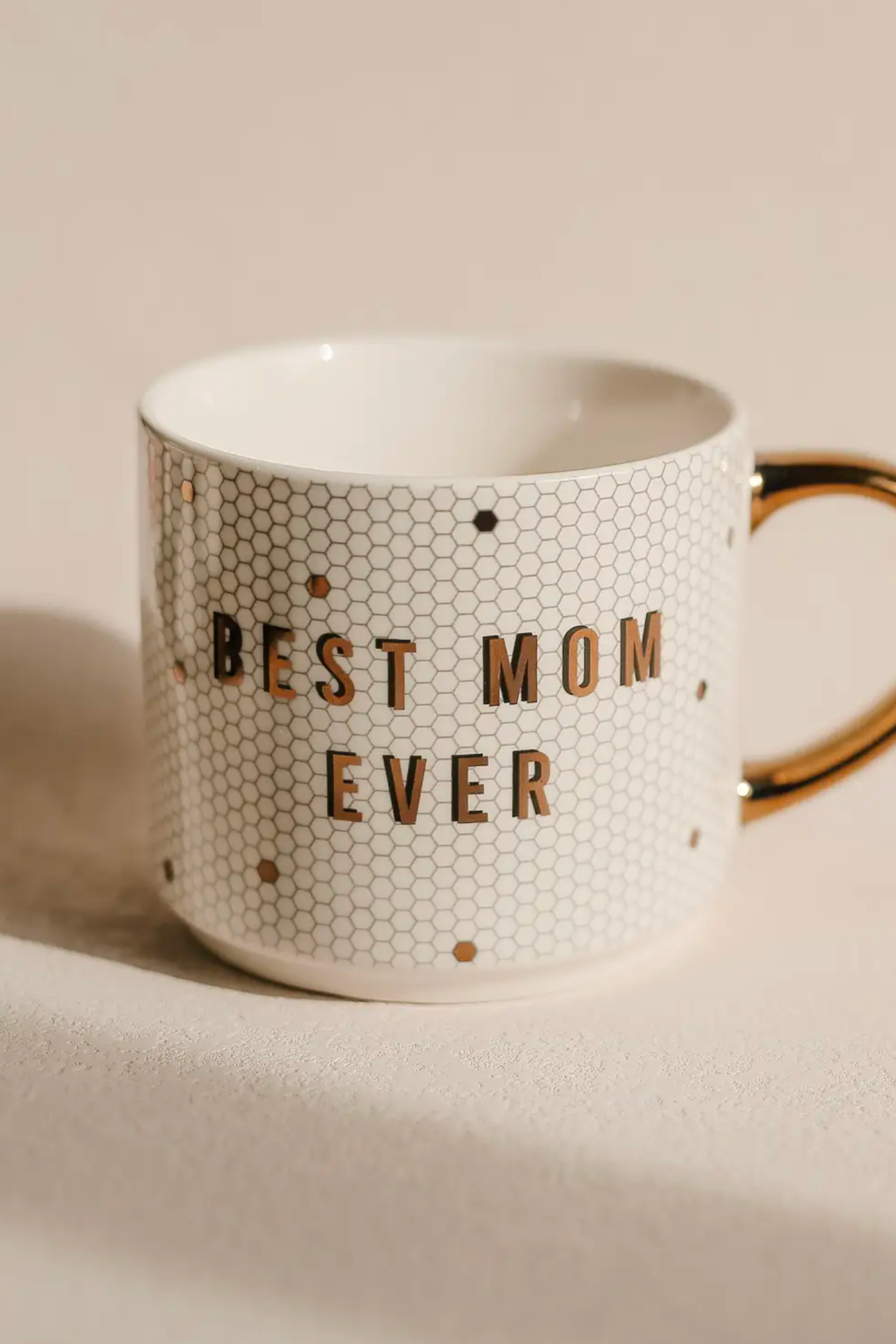 View 1 of Best Mom Ever Tiled Mug, a Home & Decor from Larrea Cove. Detail: This sophisticated and stylish, Best Mom Ever Tiled Mug is the perfe...