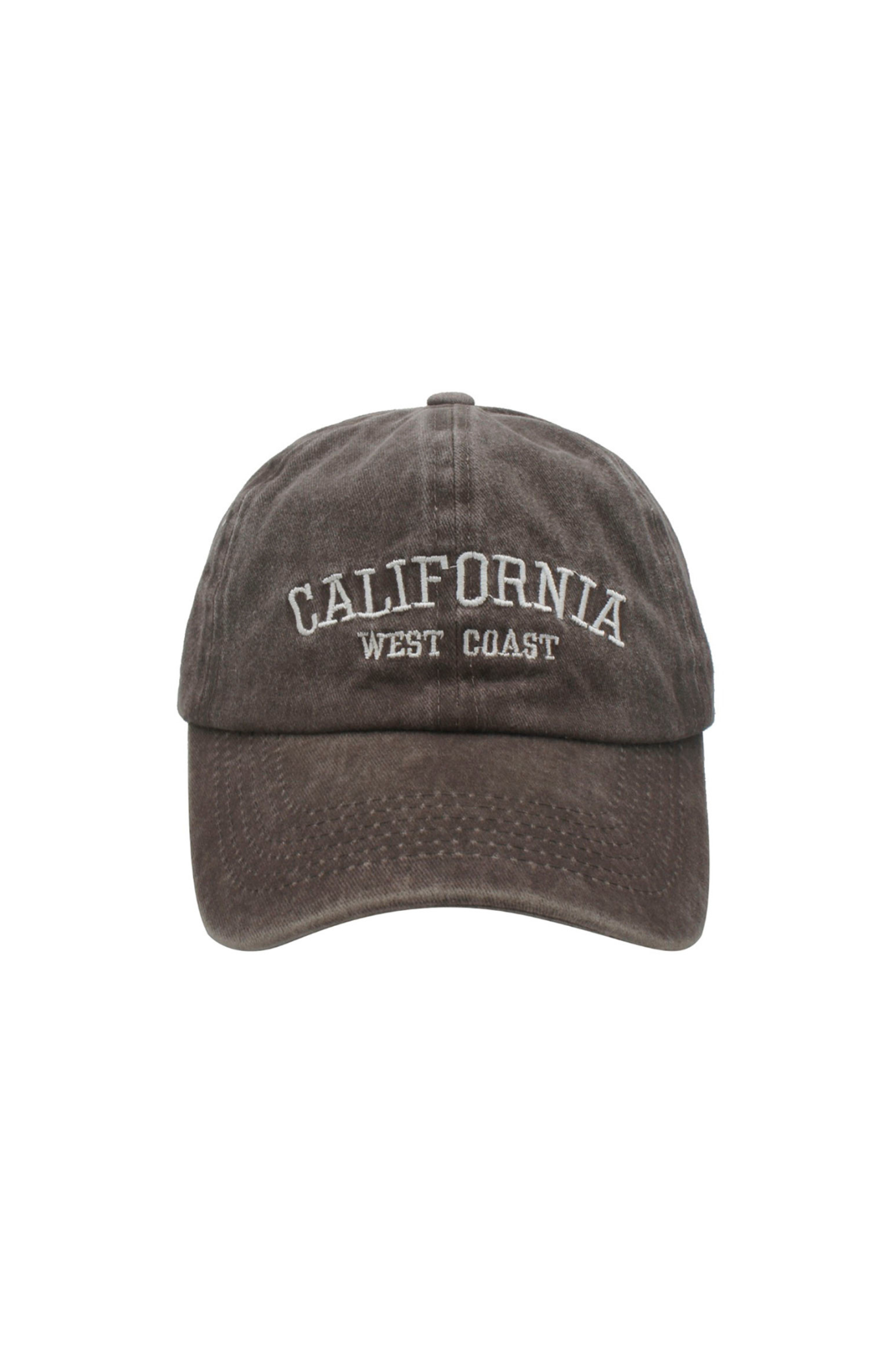 California West Coast Washed Cap in Brown