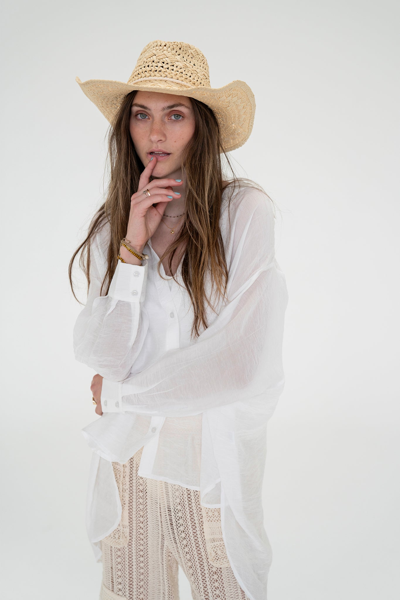 Capo Straw Cowboy Hat in Ivory