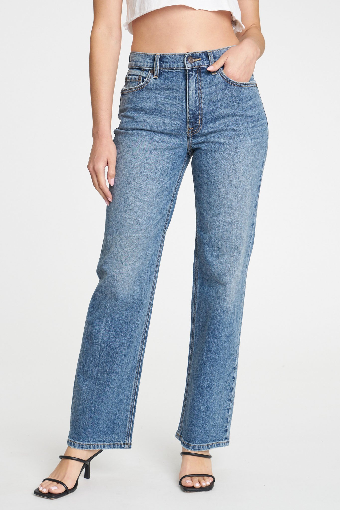 View 1 of Eunina Codi Dad Jeans in Mesquite, a Jeans from Larrea Cove. Detail:
Eunina Codi super hi...