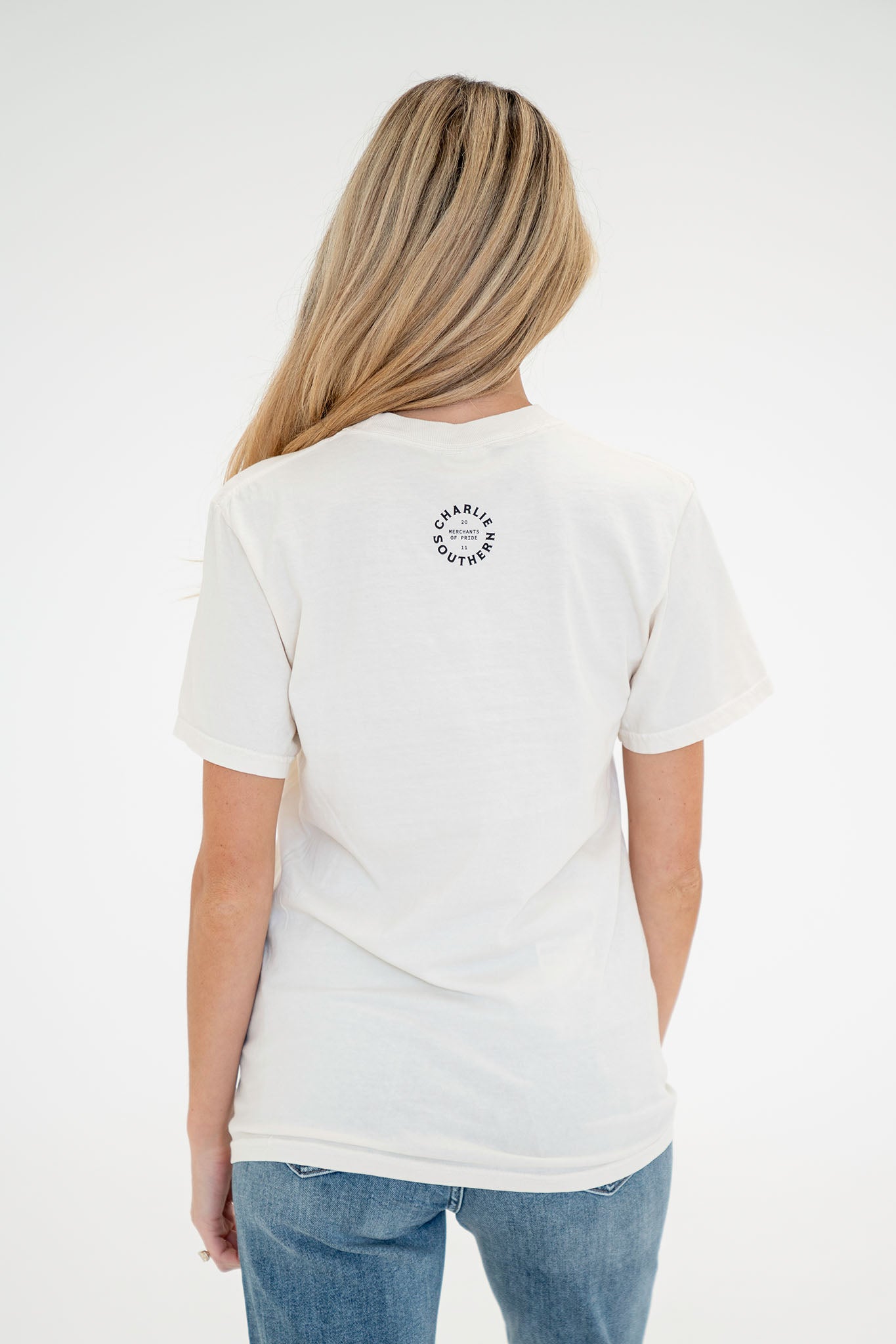 View 4 of Cowgirls Beach Club Tee, a Tops from Larrea Cove. Detail: .