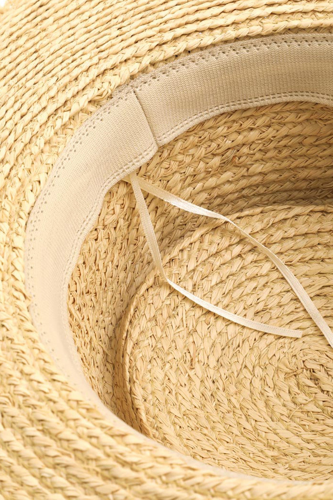 Cowrie Shell Straw Cowboy Hat in Ivory
