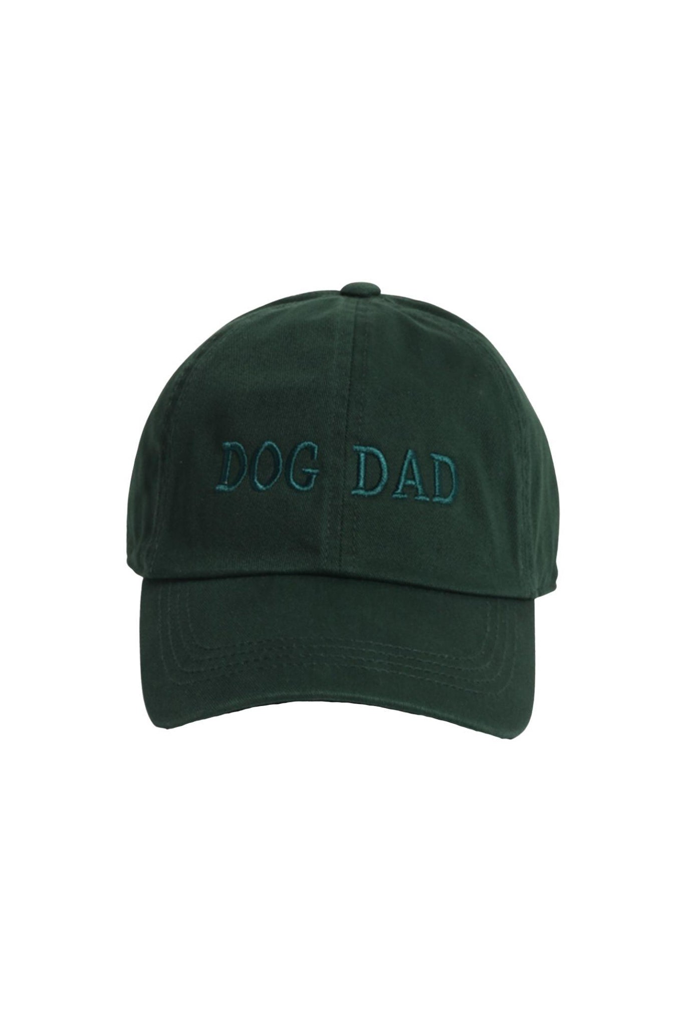 Embrace coastal charm with the Dog Dad vintage wash hat in dark green, a boho accessory from Larrea Cove's new arrivals.