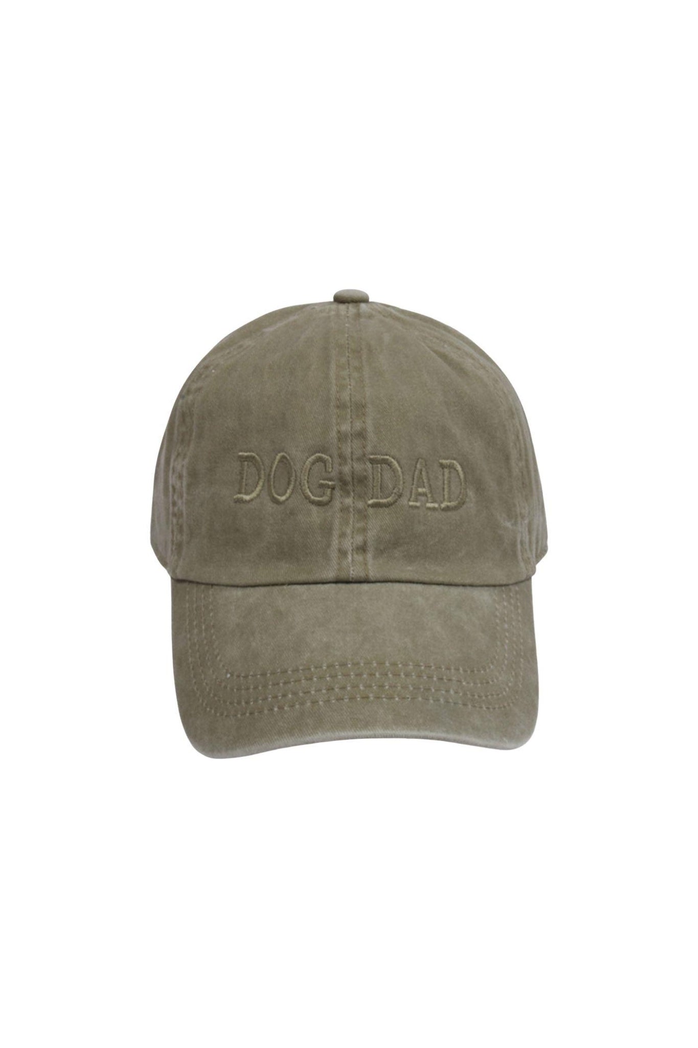 Khaki vintage wash hat perfect for dog dads from Larrea Cove's new arrivals, blending relaxed coastal vibes with style.