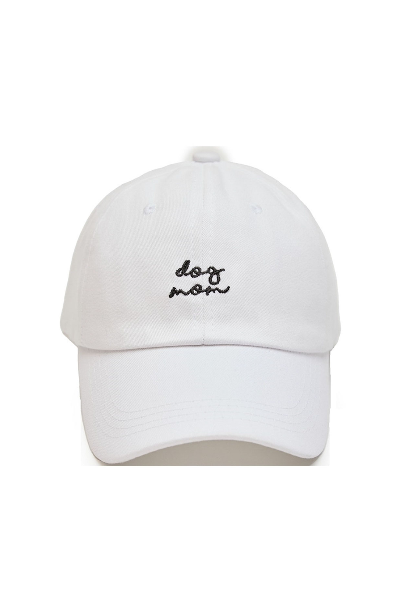 Dog Mom Hat in White