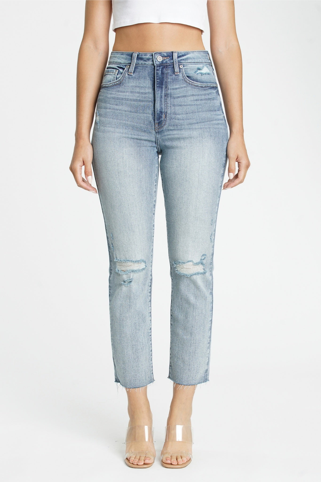 Eunina Ally Straight Jeans in Saguaro