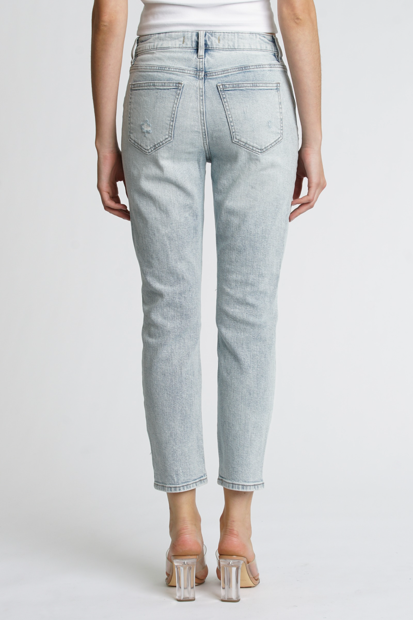 View 5 of Eunina Tobi Mom Jeans in Santa Cruz, a Denim from Larrea Cove. Detail: .