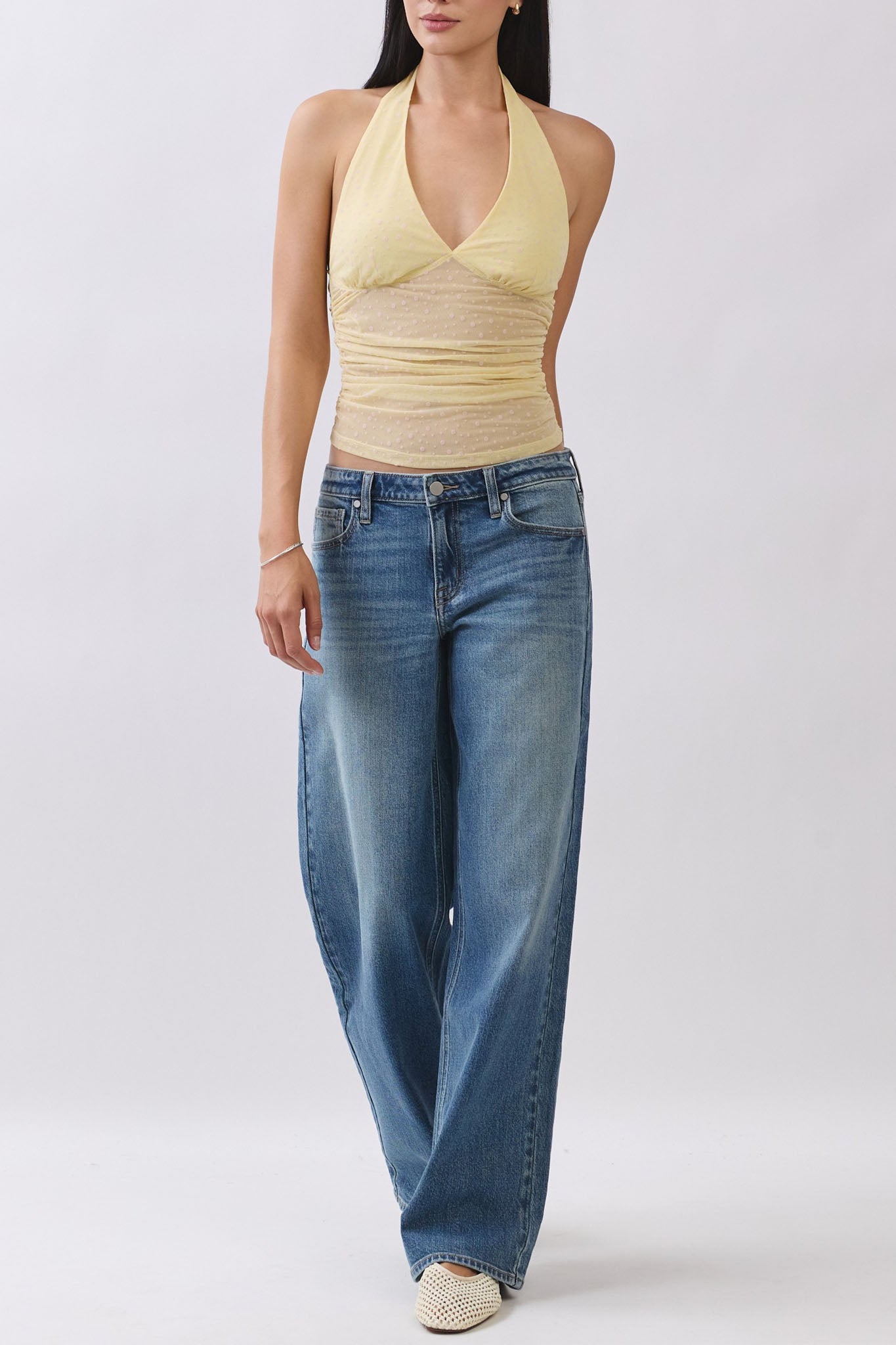Eunina Vesper Relaxed Wide Leg Jeans in Sundown
