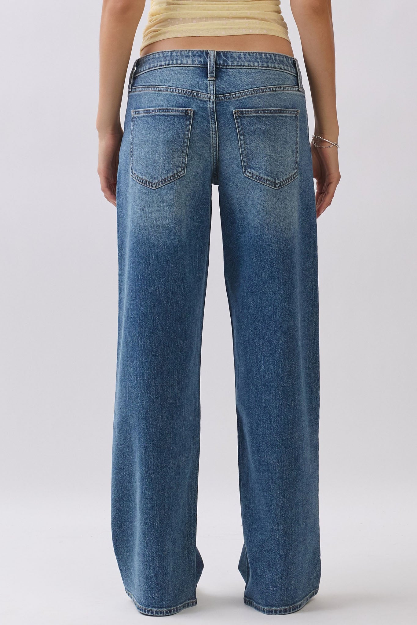Eunina Vesper Relaxed Wide Leg Jeans in Sundown