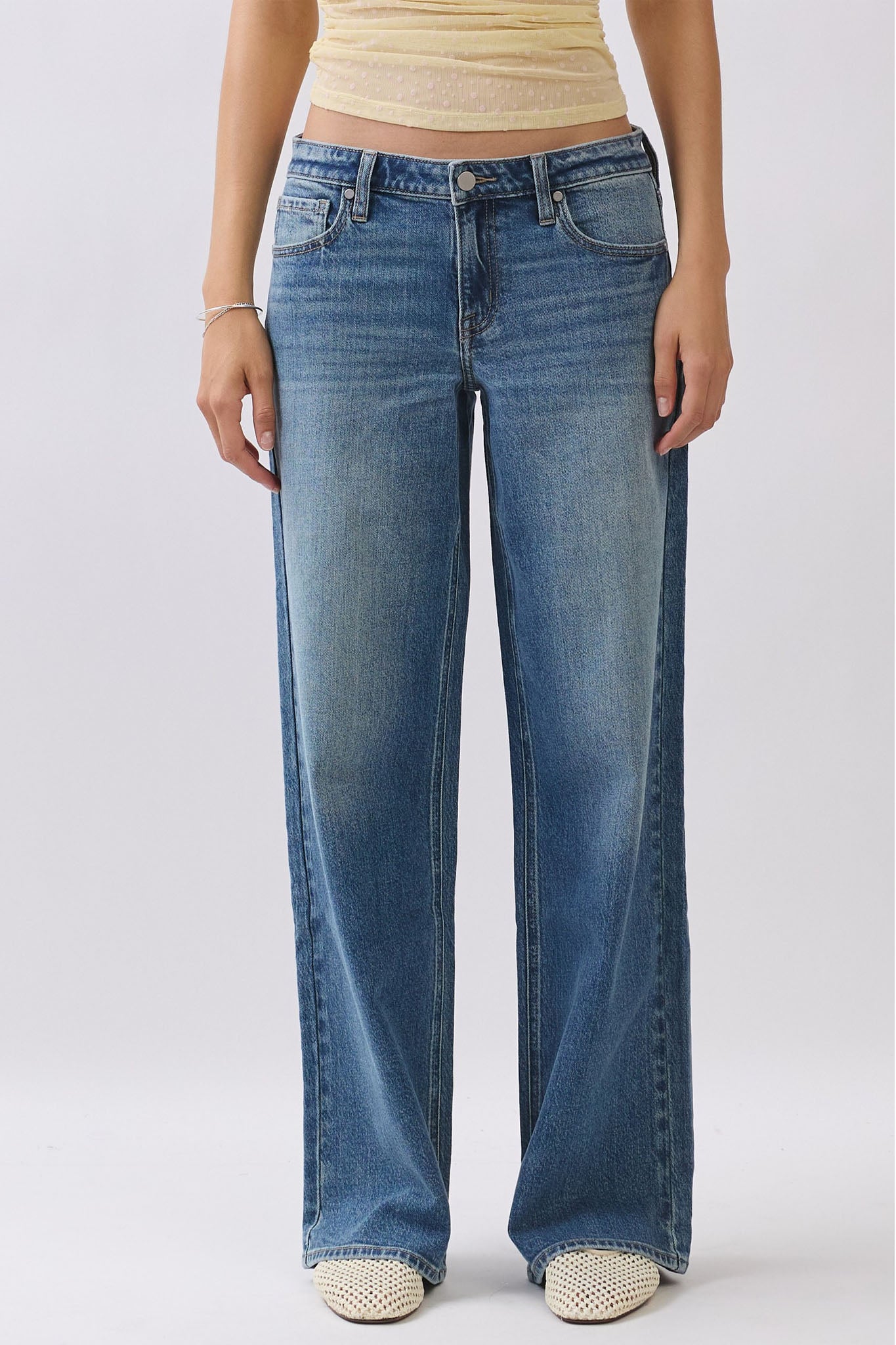 Eunina Vesper Relaxed Wide Leg Jeans in Sundown