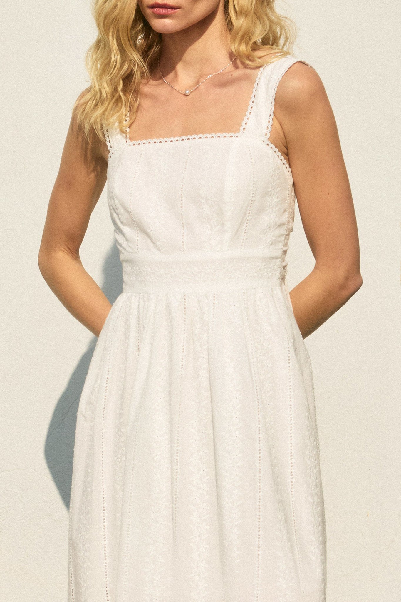 Saltbloom Eyelet Maxi Dress