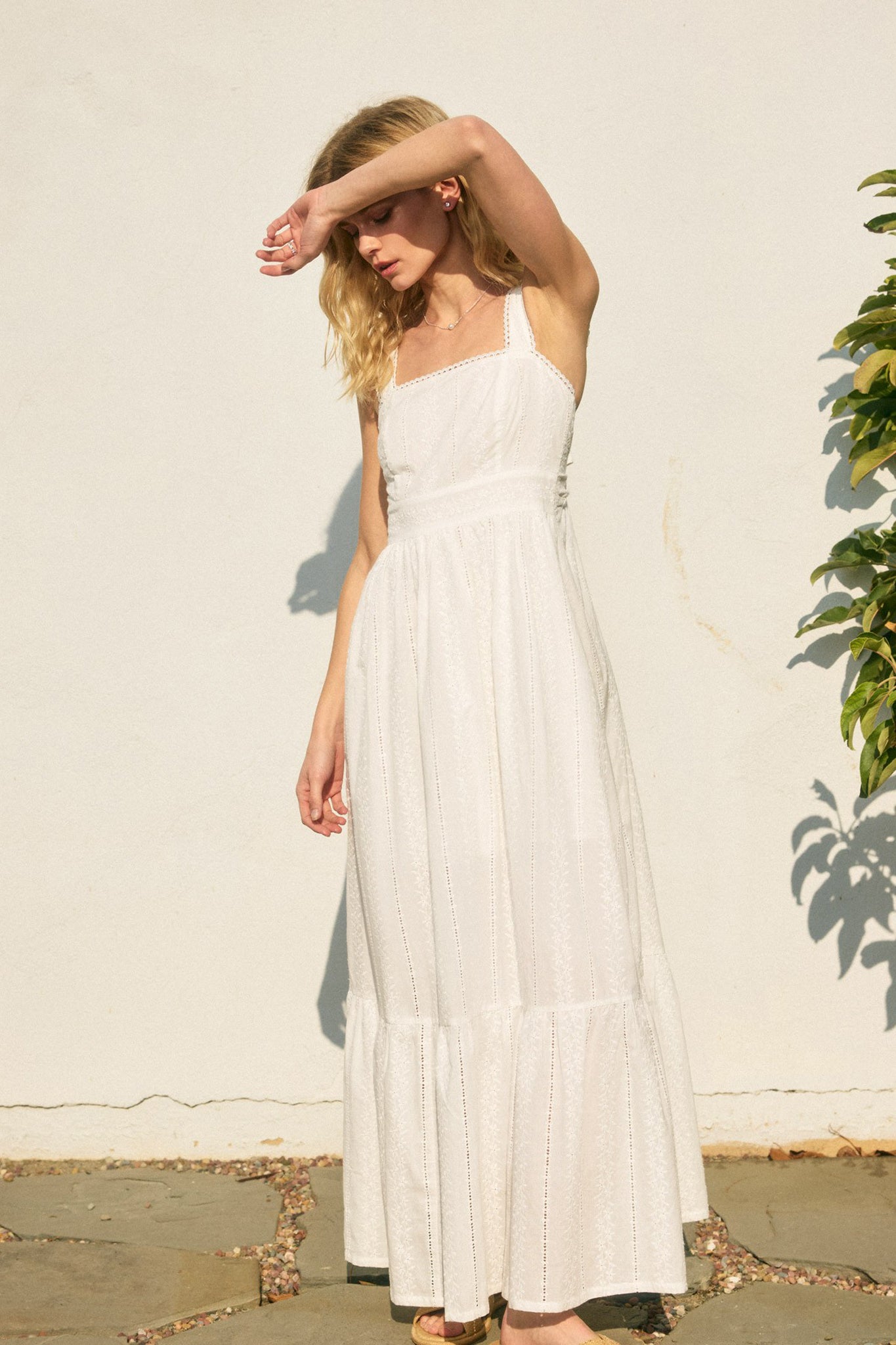 Saltbloom Eyelet Maxi Dress