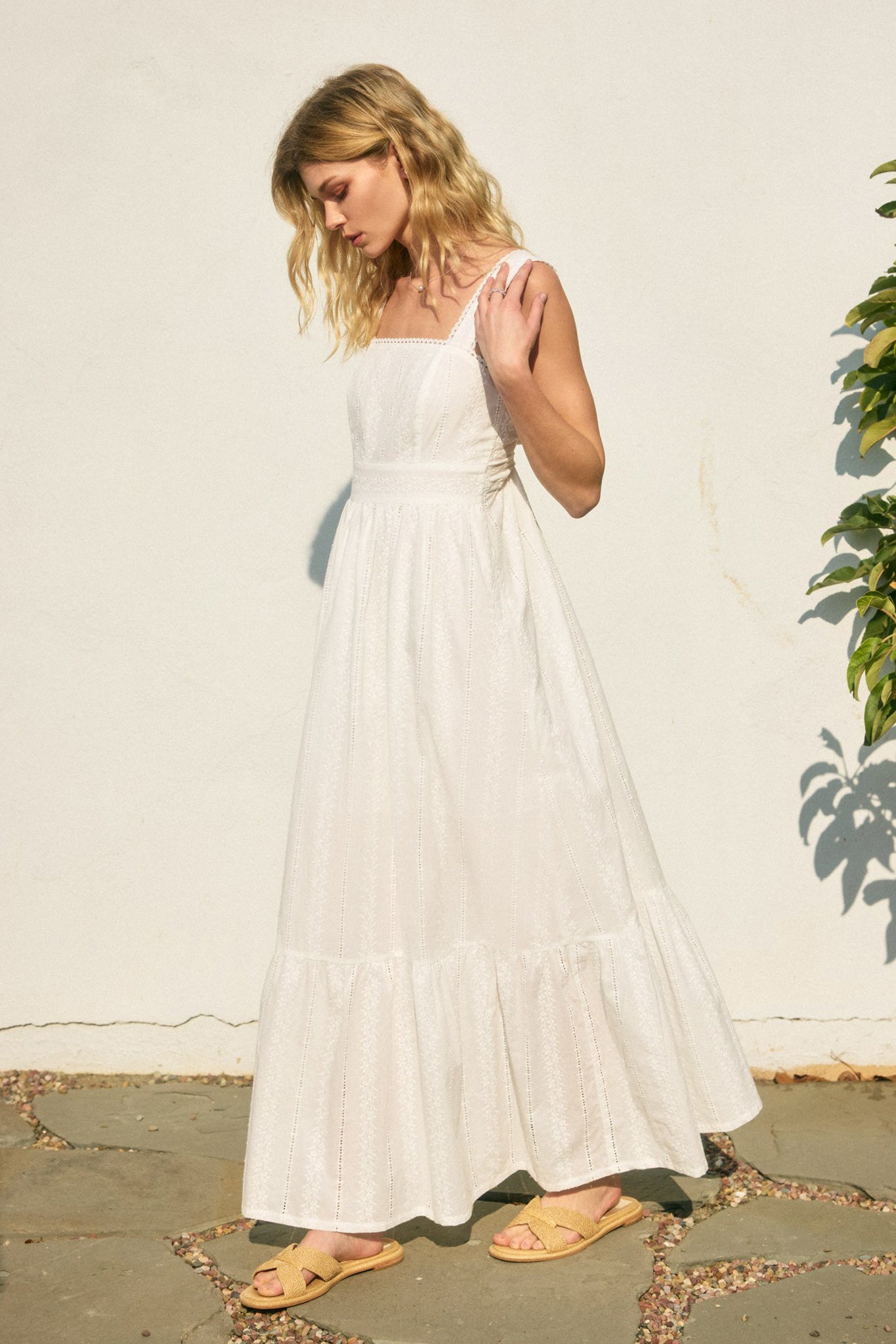 Saltbloom Eyelet Maxi Dress
