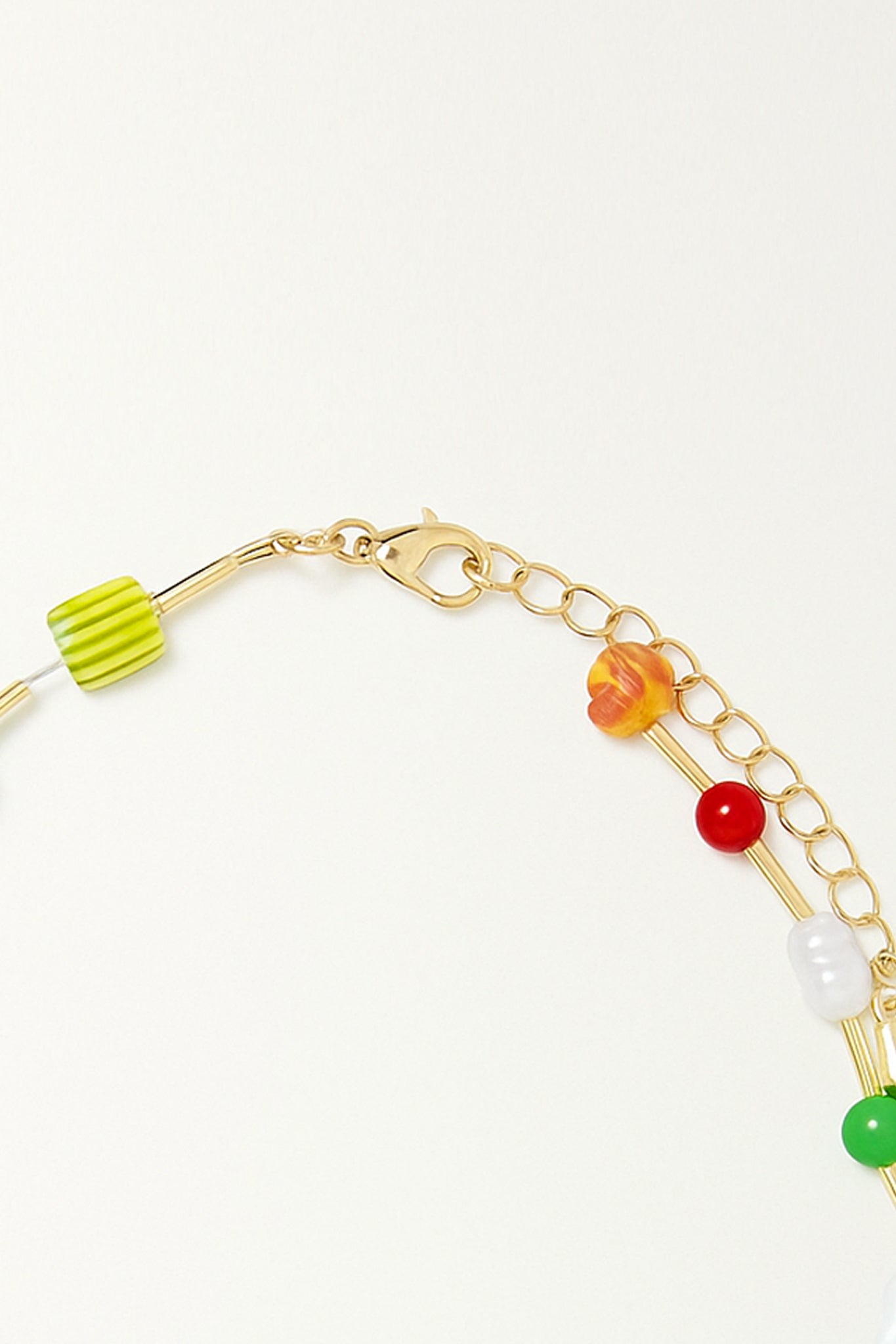 Fisherman charms chain necklace closure, a boho accessory from Larrea Cove's new arrivals, perfect for coastal elegance.