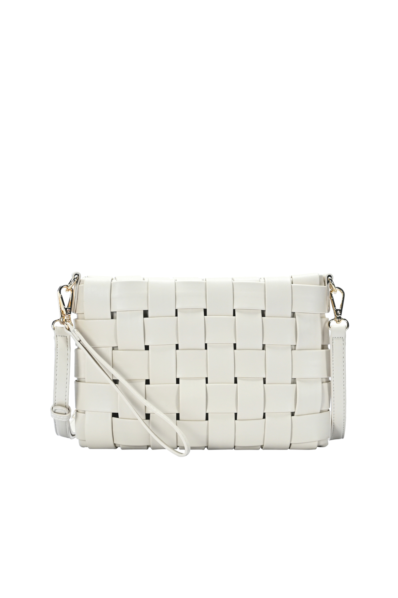 Rayin Hand Clutch and Crossbody Bag in Ivory