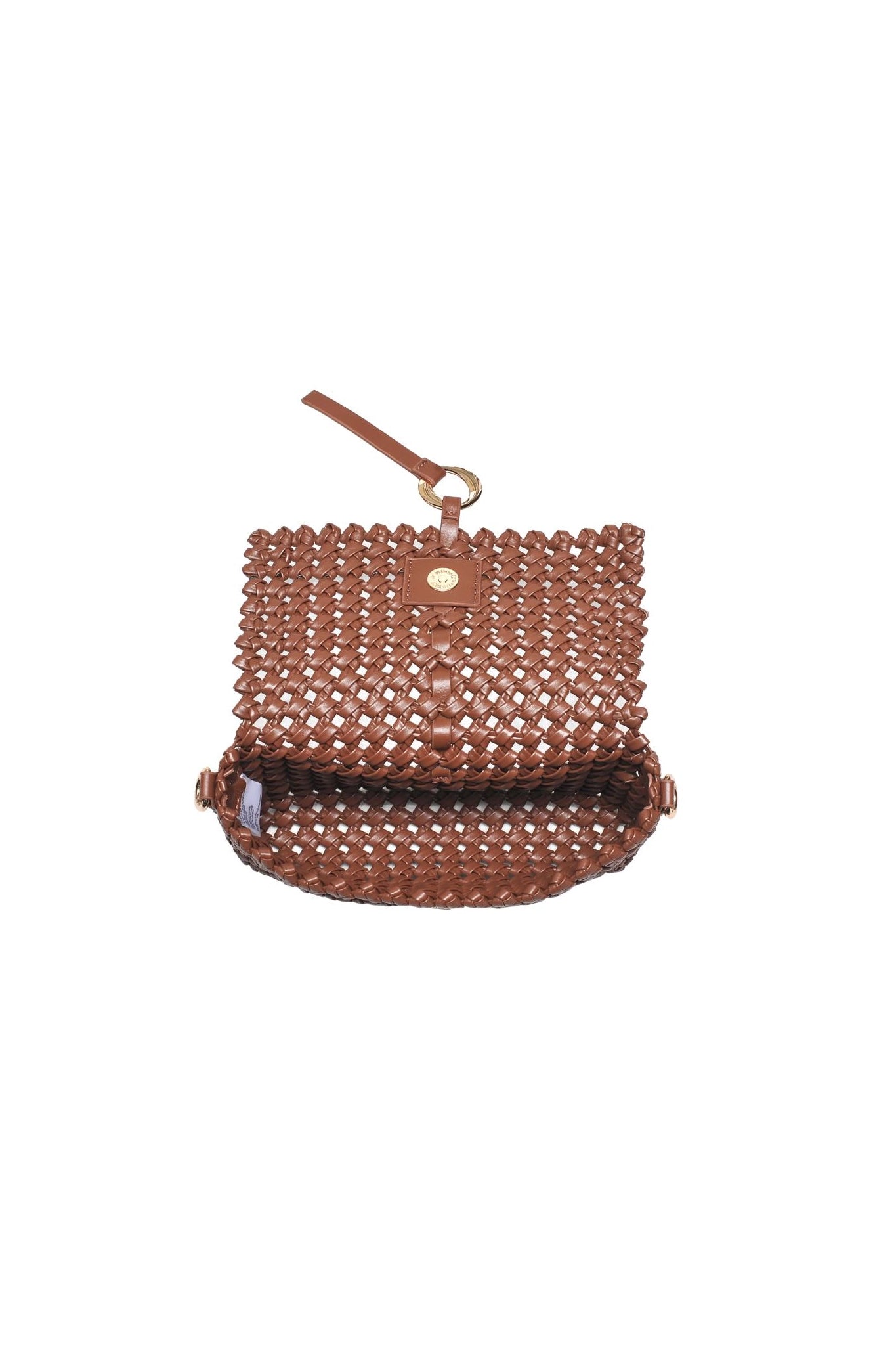 Knot Woven Crossbody in Café