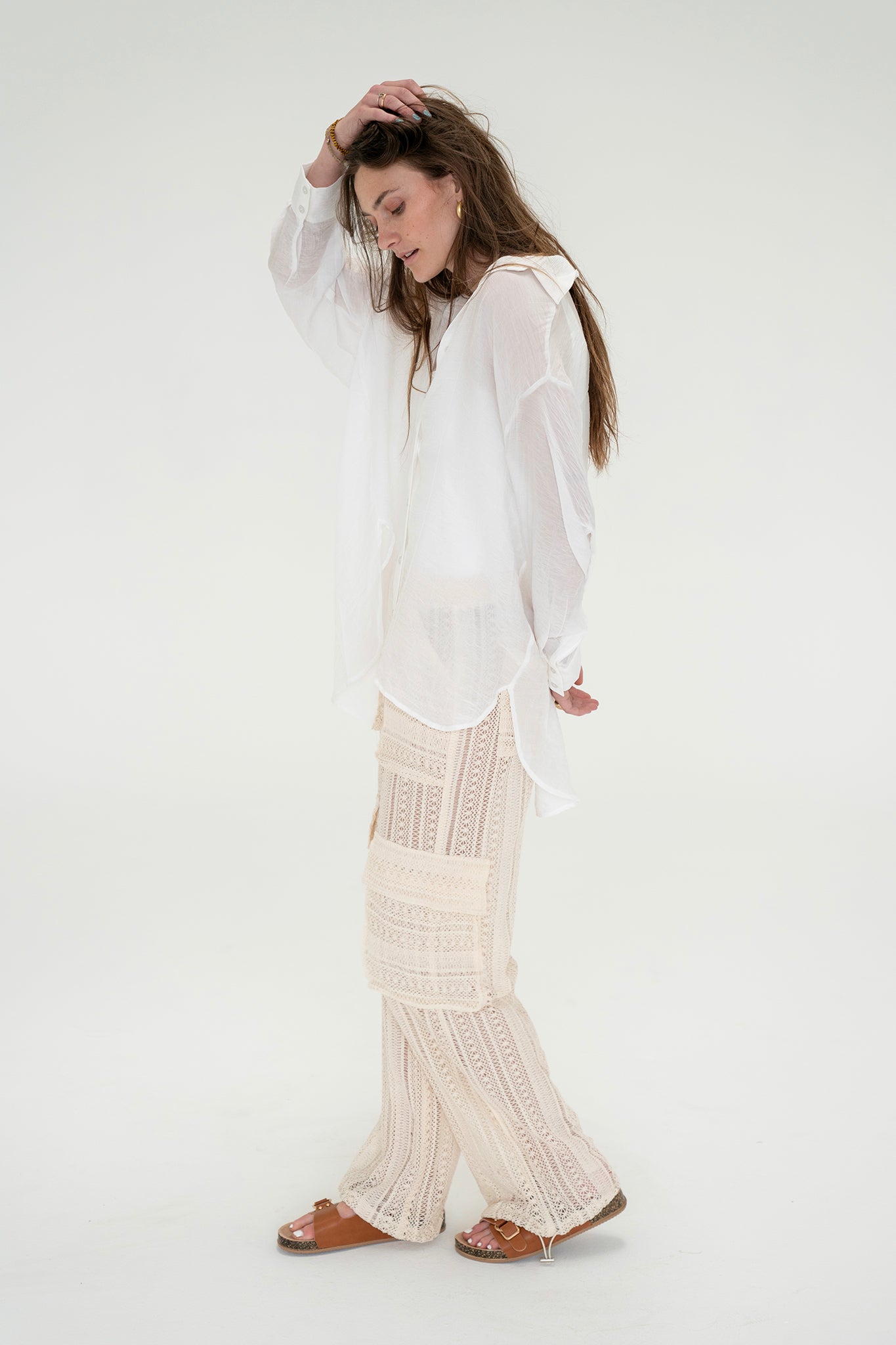 Kumsal Crochet Cargo Pants
