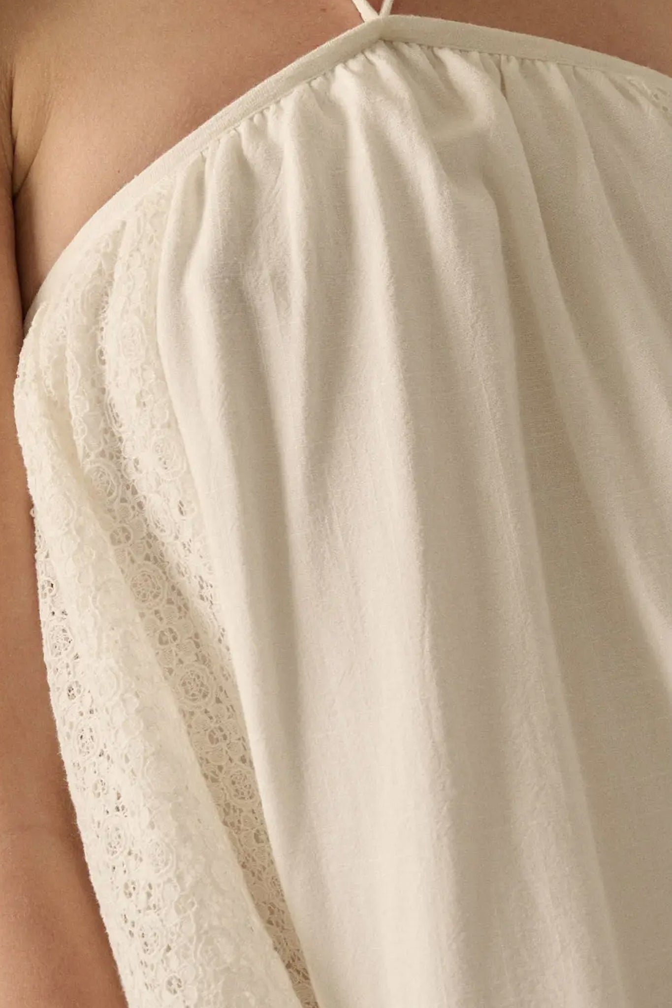 Lace Halter Mini Dress