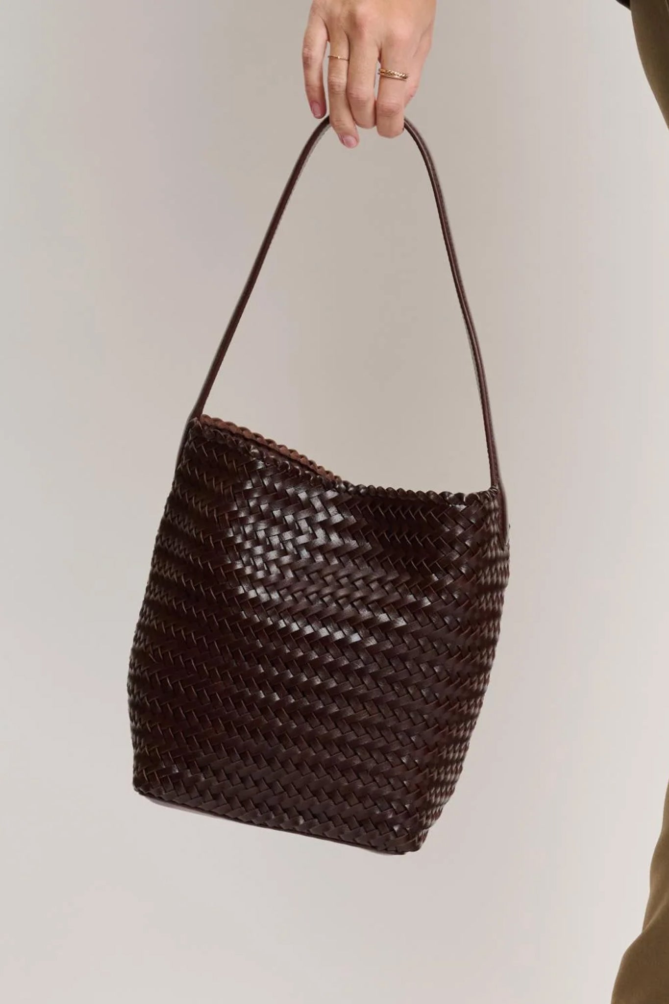 Marina Bucket Tote in Espresso