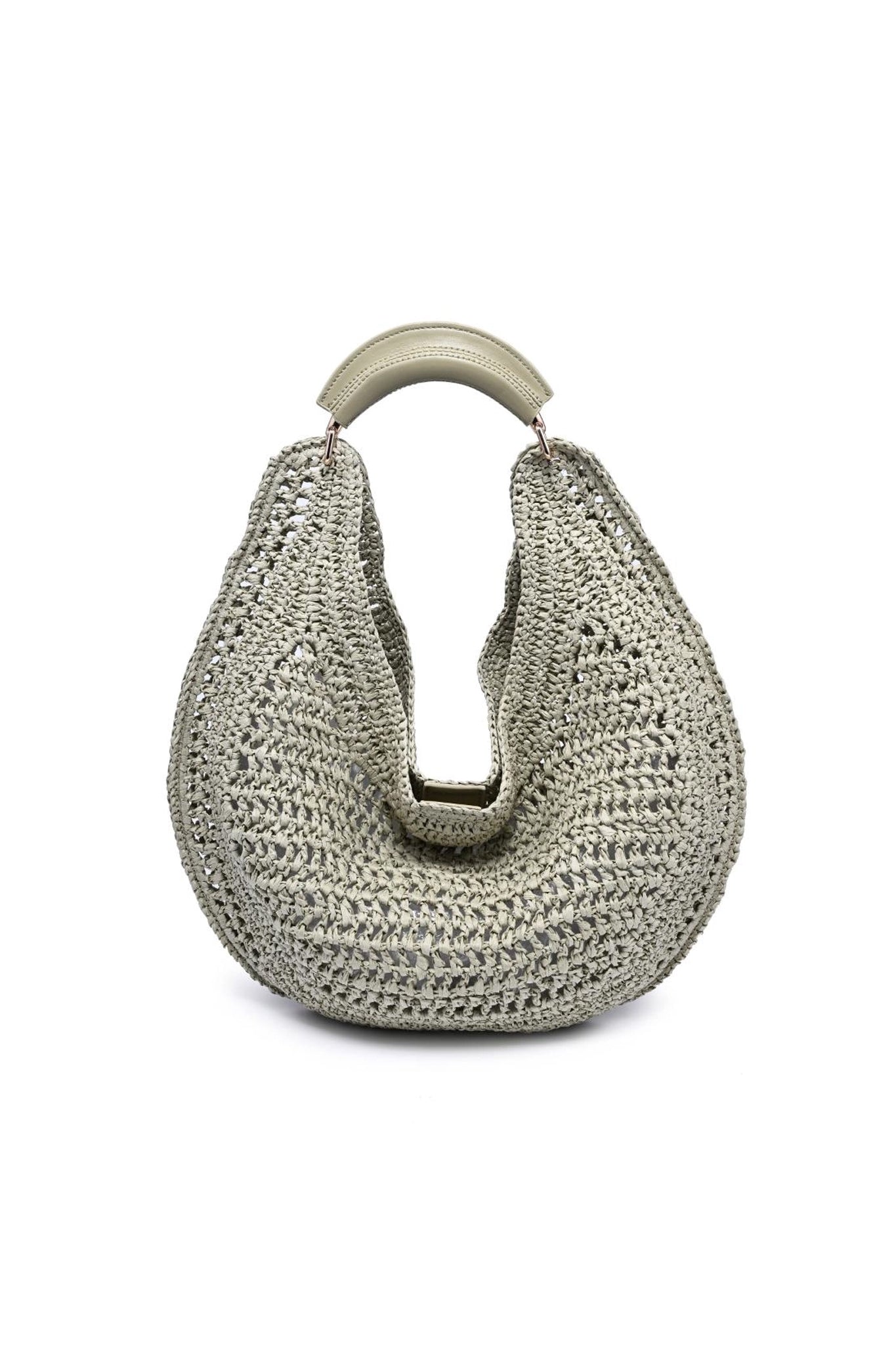 Marisol Crochet Hobo Bag in Sage