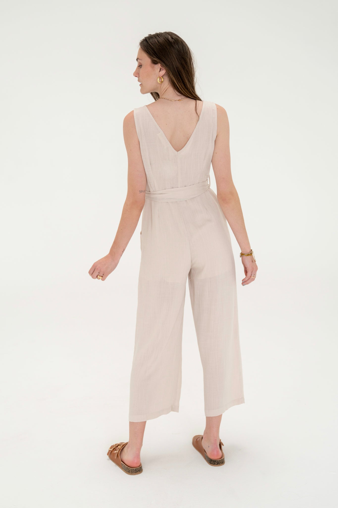 View 4 of Medanos Jumpsuit, a Jumpsuits from Larrea Cove. Detail: .