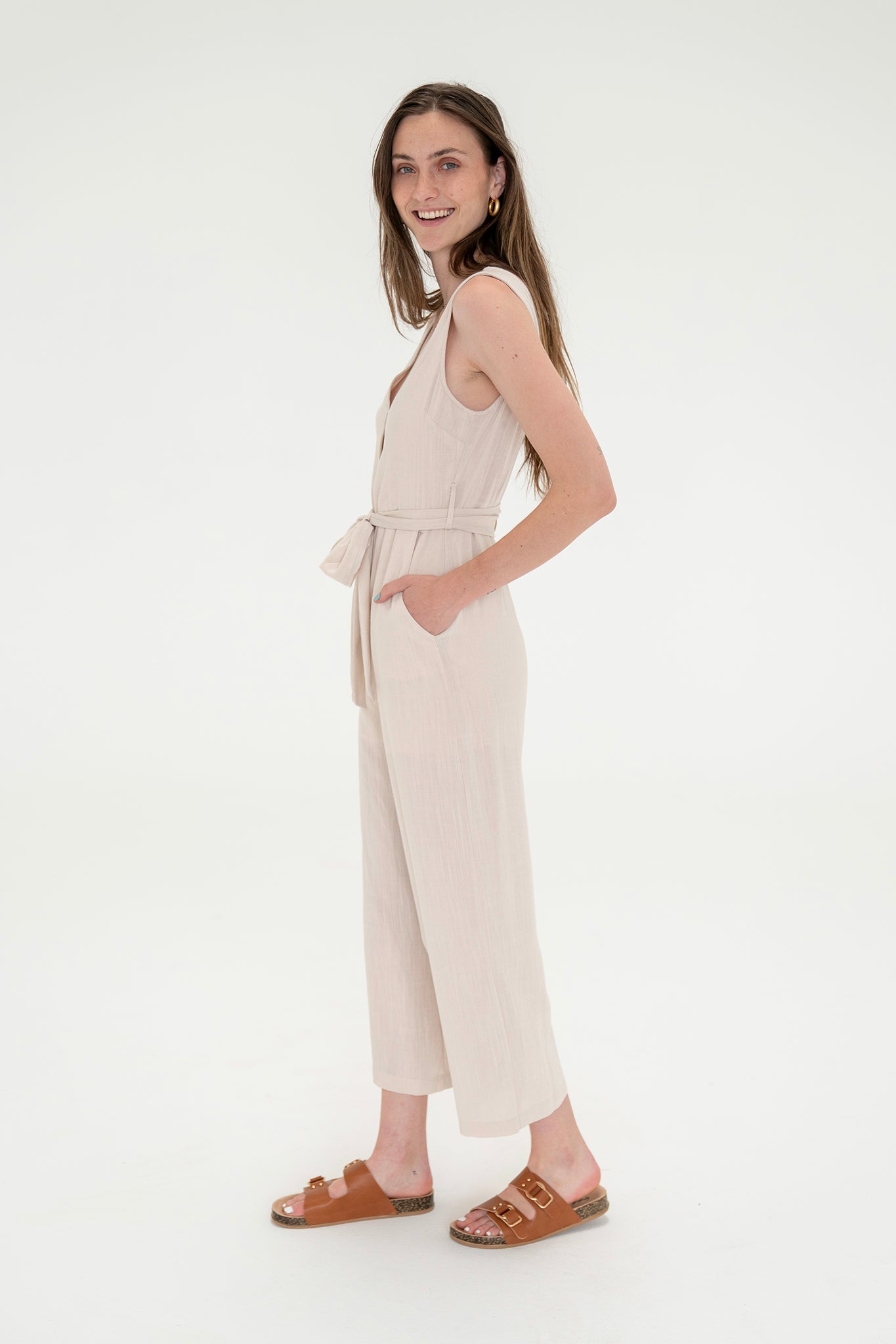 View 2 of Medanos Jumpsuit, a Jumpsuits from Larrea Cove. Detail: .