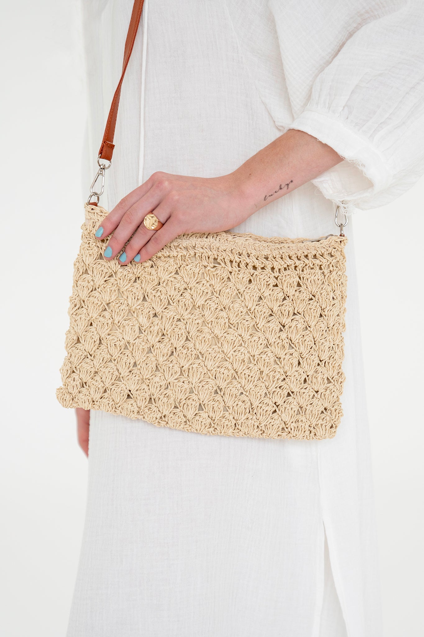 Muilla Straw Crossbody Bag