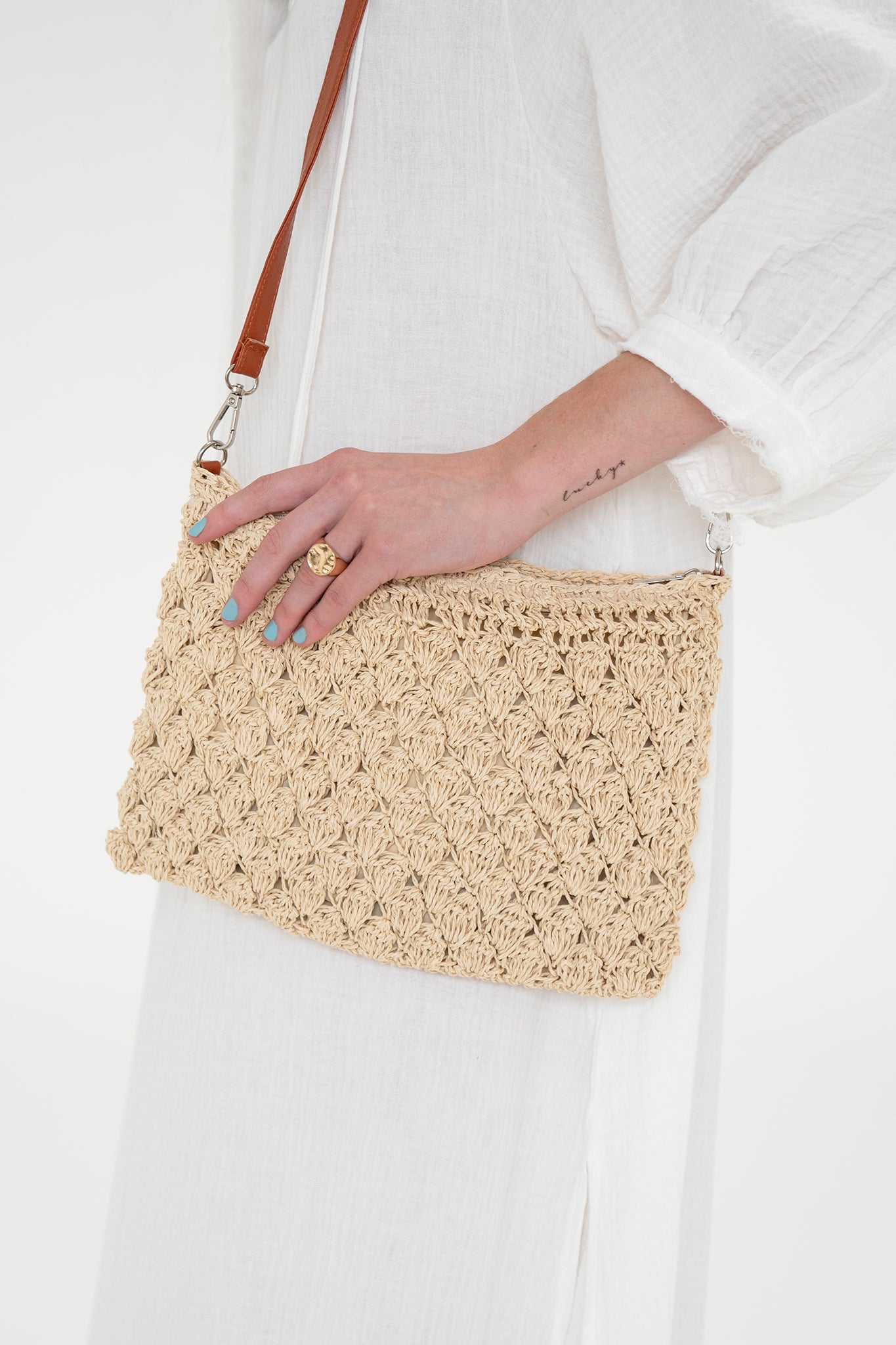 Muilla Straw Crossbody Bag