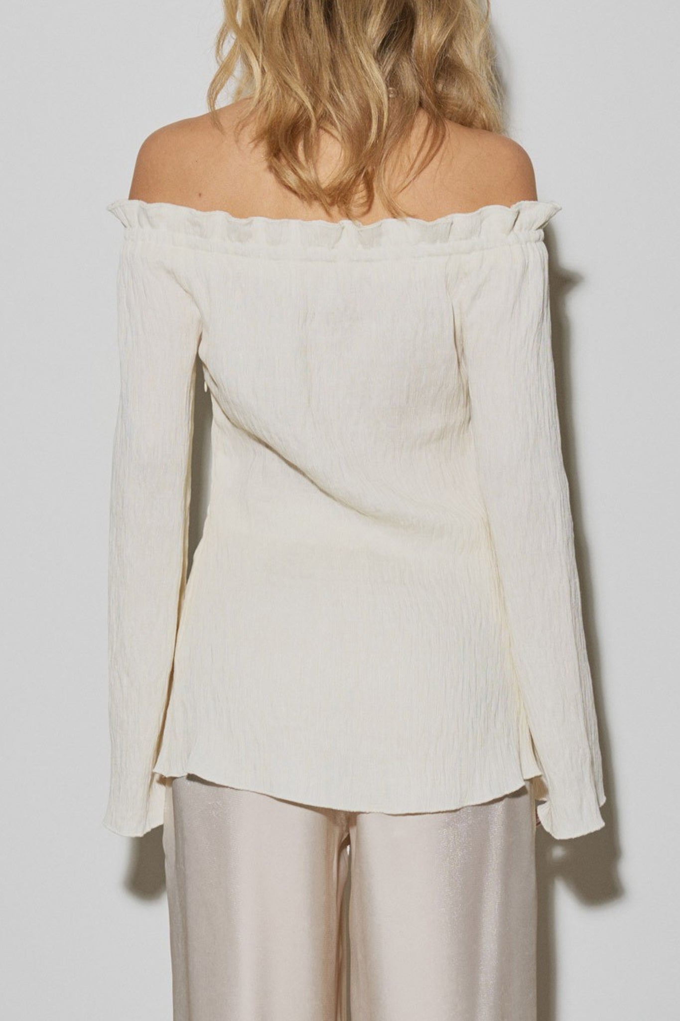 Off The Shoulder Long Sleeve Top