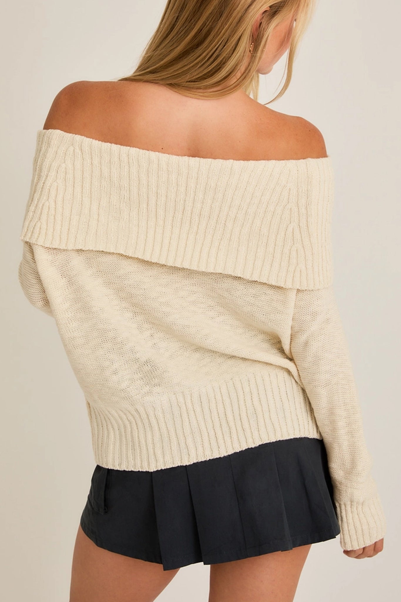 Off The Shoulder Sweater Top