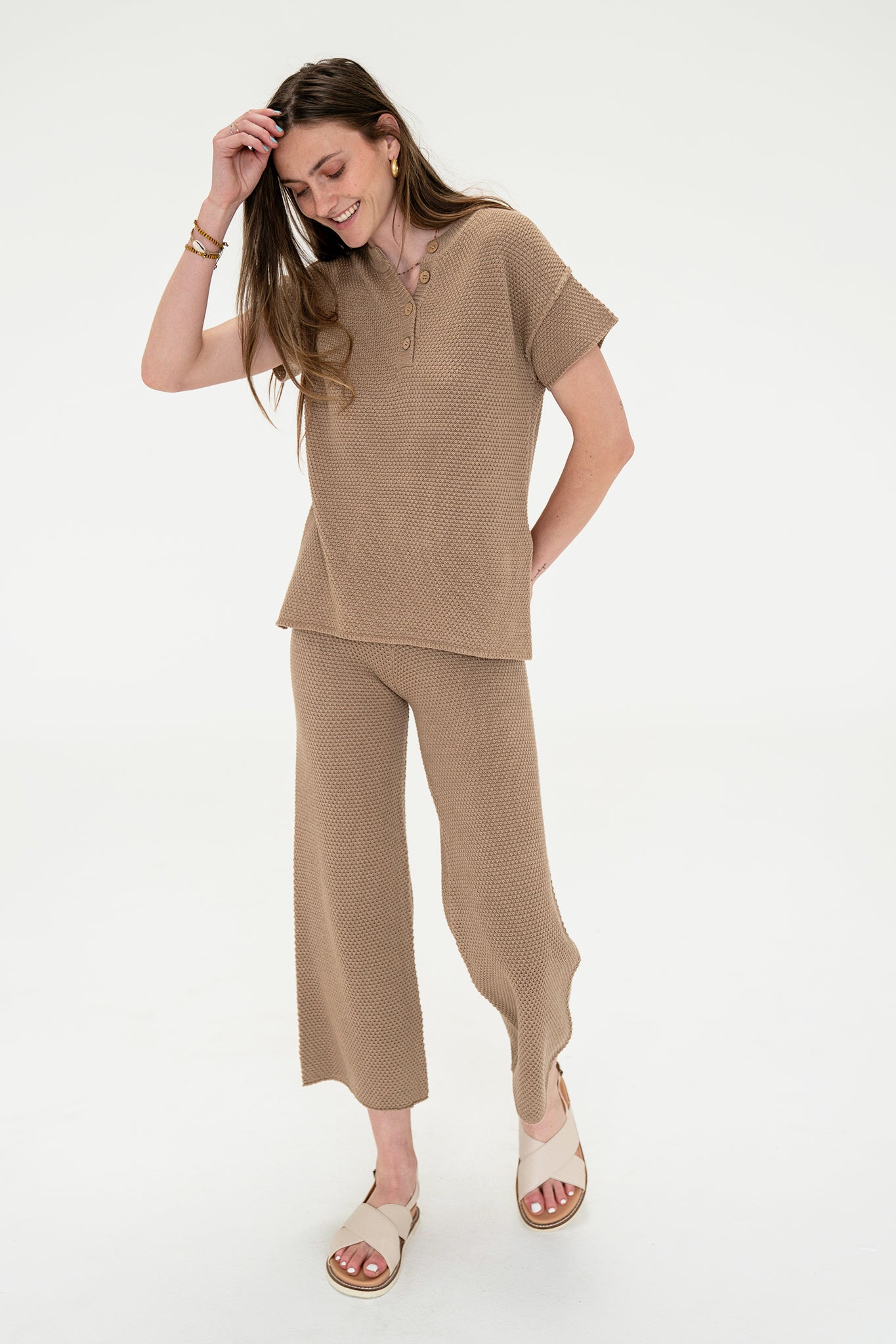 Sandy Plains Sweater Pants in Mocha