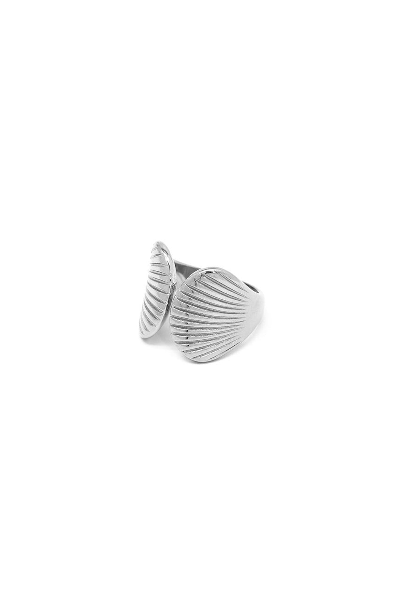 Embrace coastal elegance with the Silver Tide seashell ring, a Larrea Cove jewelry piece from the latest new arrivals collection.