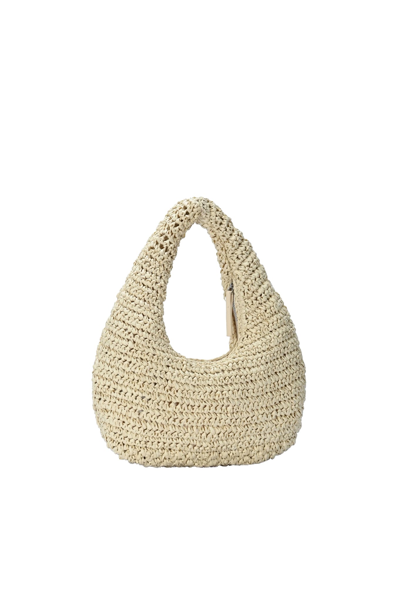 Solea Straw Clutch Bag in Cream