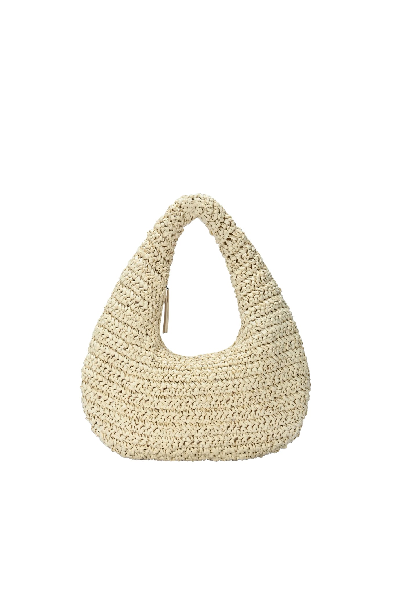 Solea Straw Clutch Bag in Cream