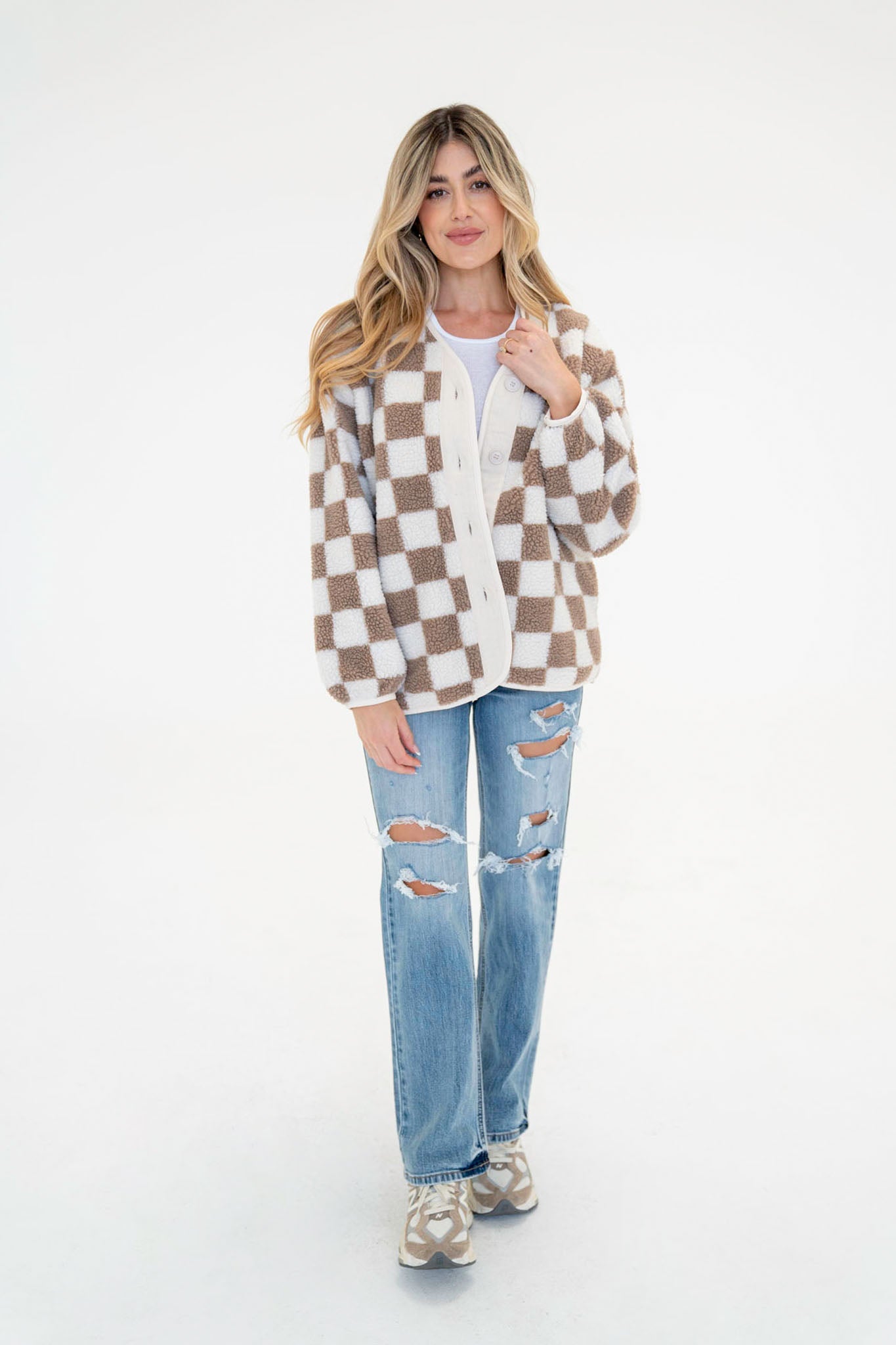 Tecopa Sherpa Jacket in Latte