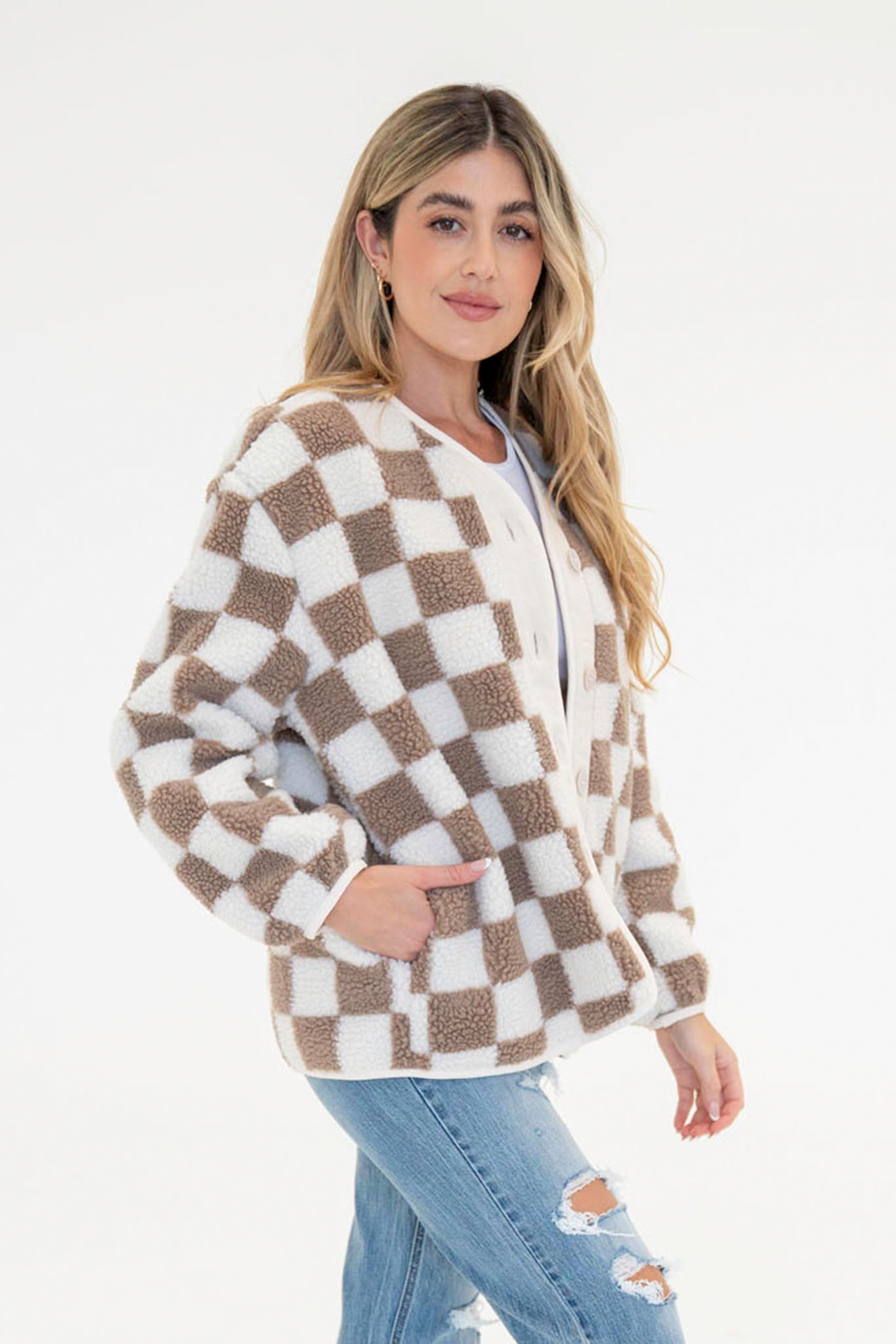 Tecopa Sherpa Jacket in Latte