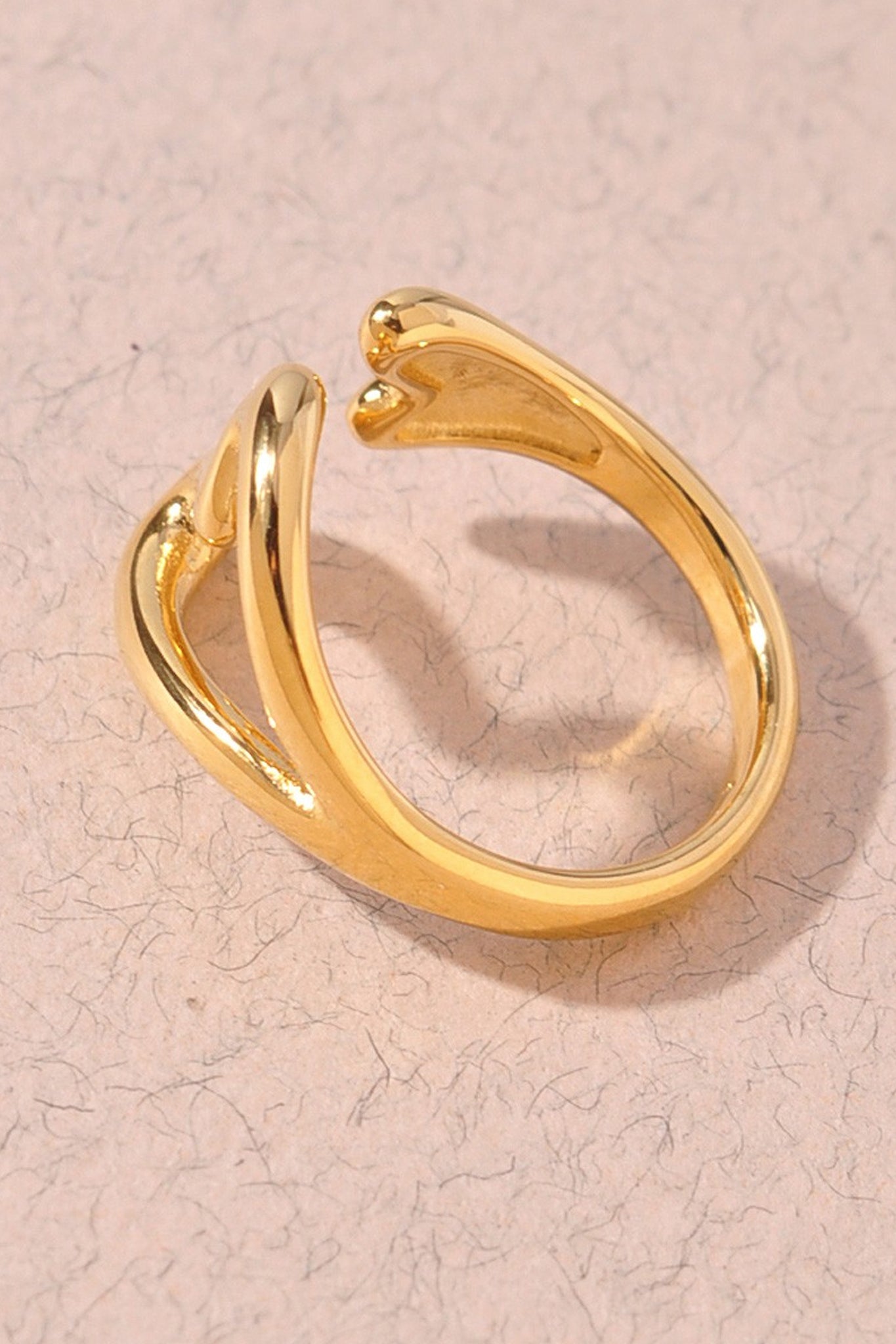 Twin Heart Wrap Ring