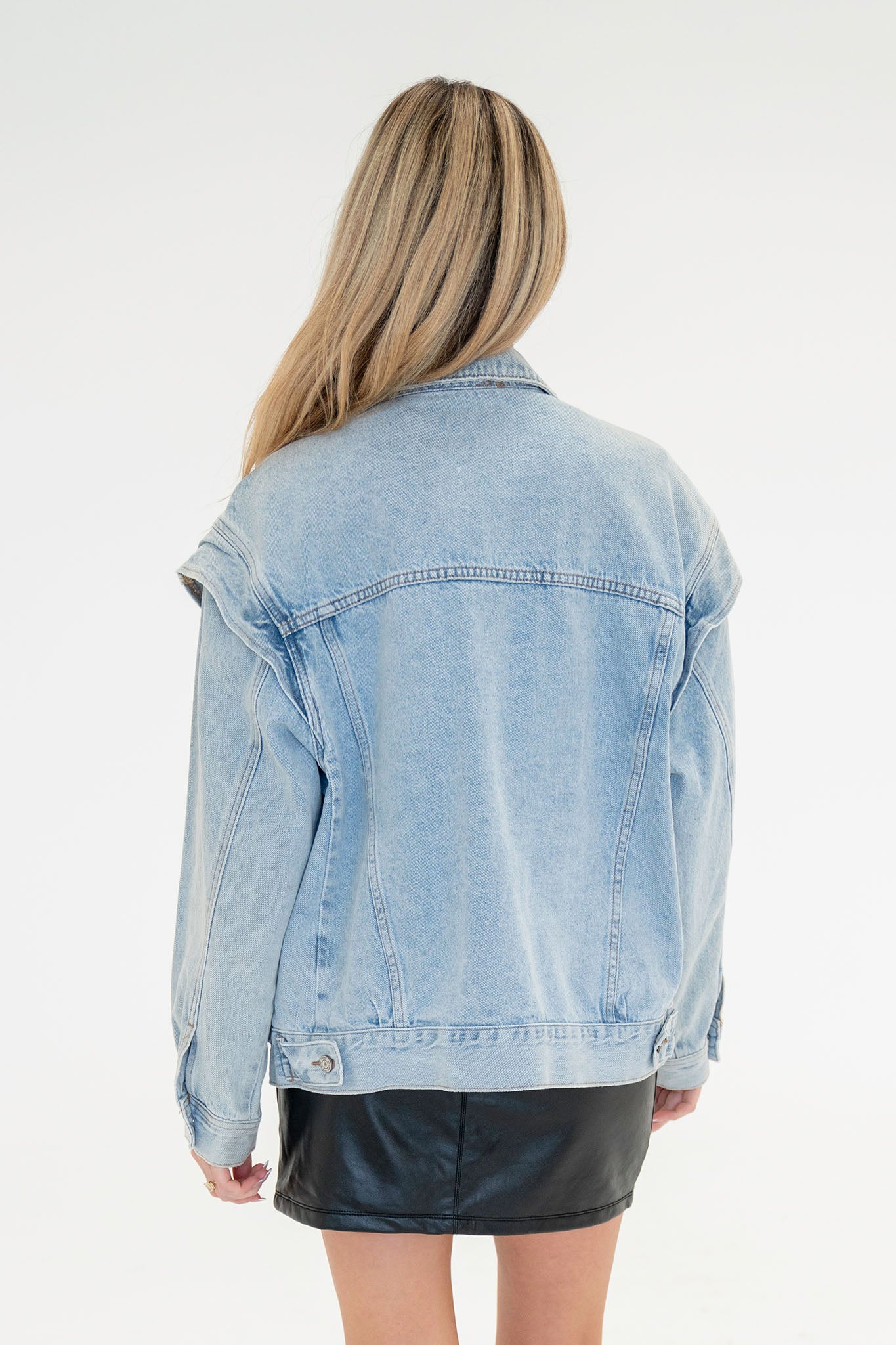 View 3 of Vervet Denim Jacket, a Outerwear from Larrea Cove. Detail: .