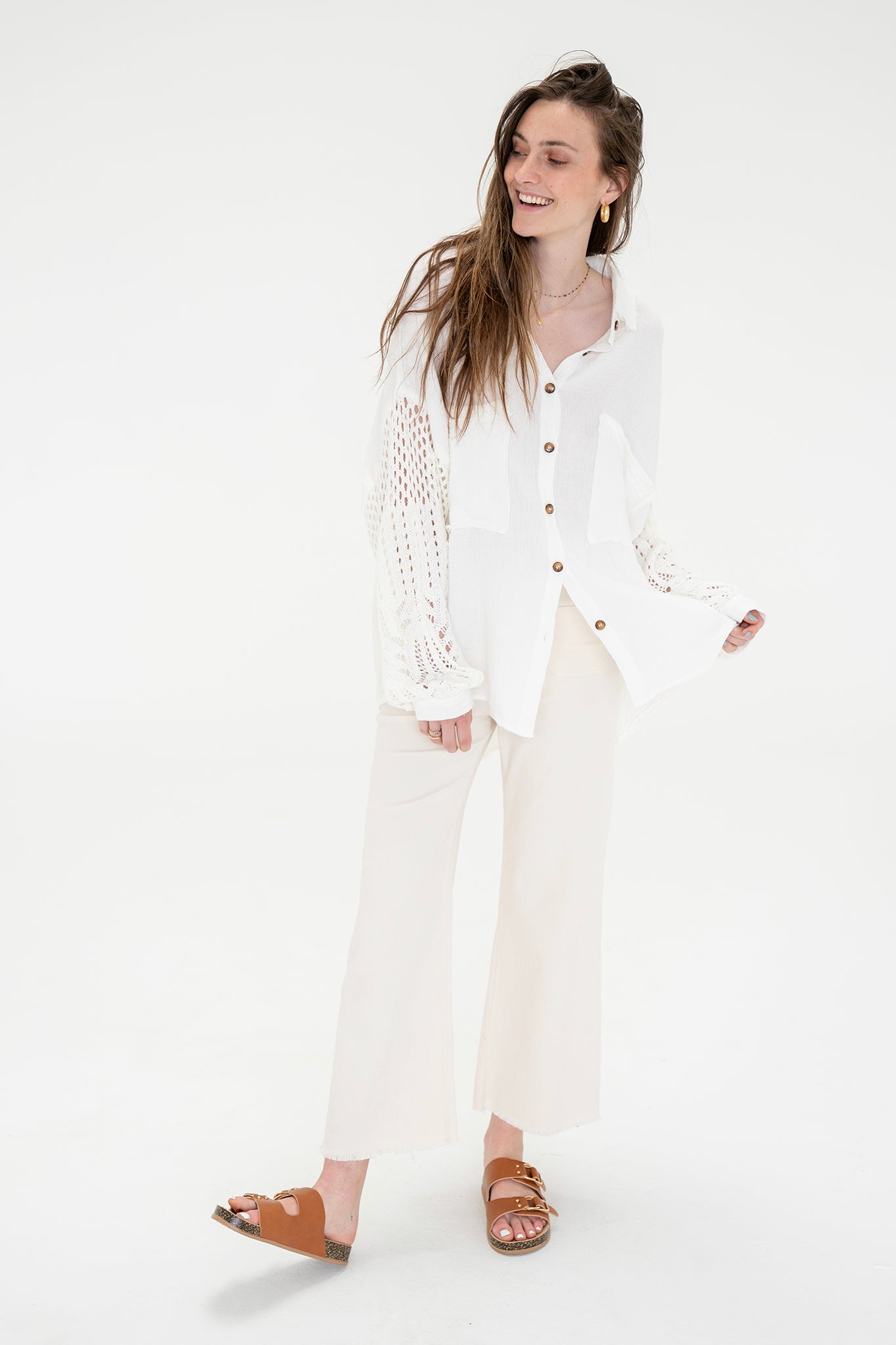 Wisteria Cardigan in Off White