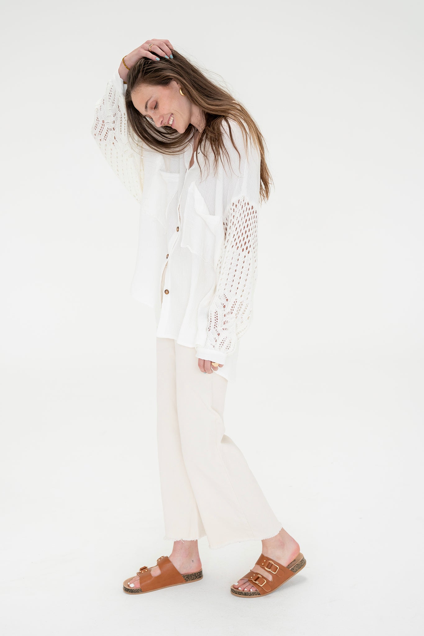 Wisteria Cardigan in Off White
