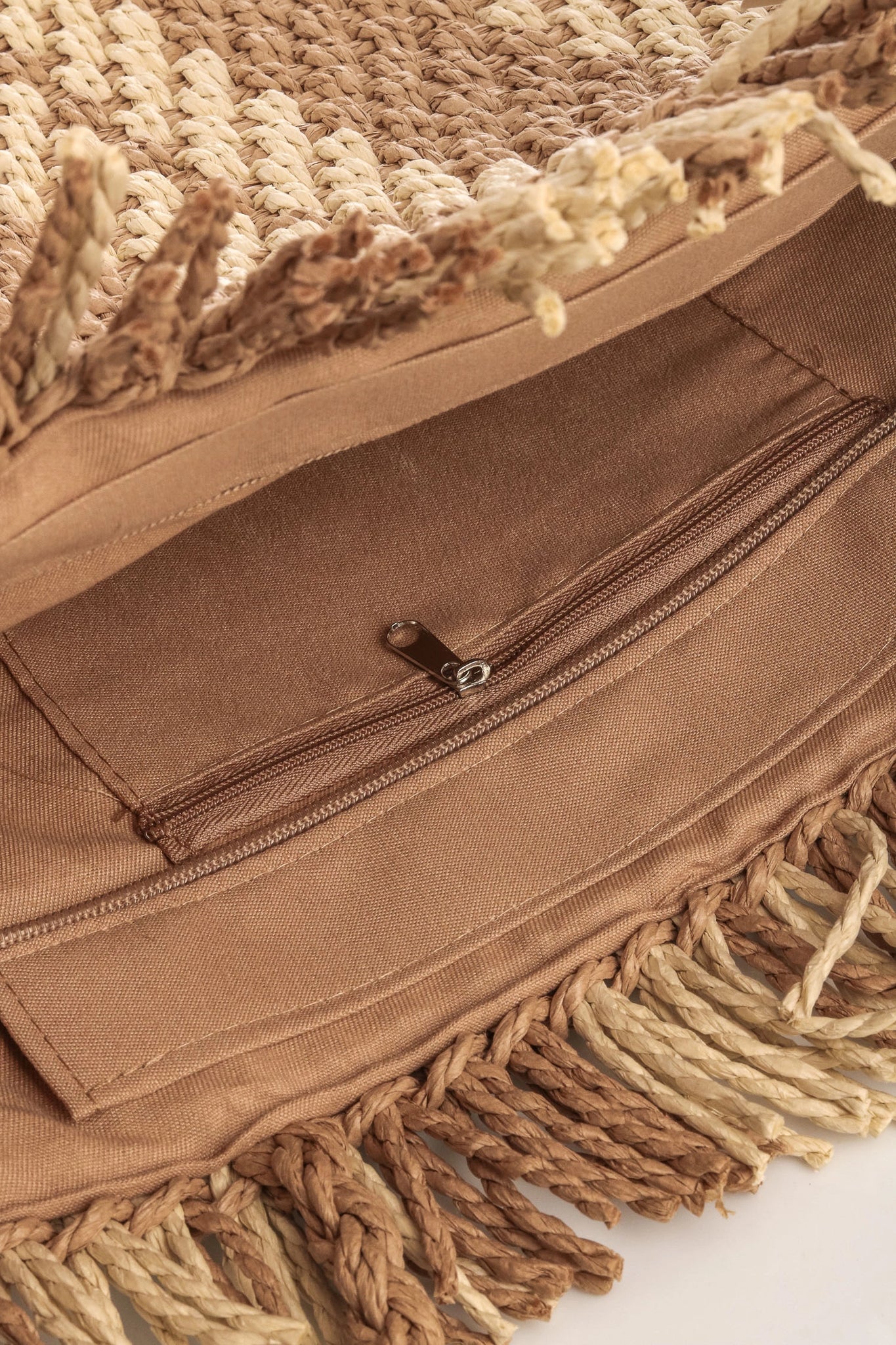 Caputo Straw Weave Tote Bag