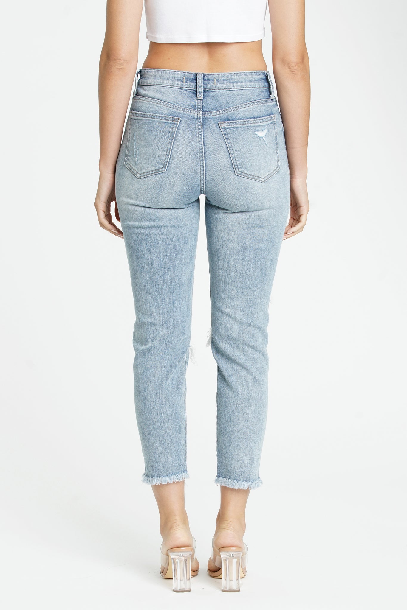 Eunina Tobi Mom Jeans in Cardon, featuring a relaxed fit and classic denim design. Accompanied by stylish sunglasses, the jeans are part of Eunina's 2024 collection available for pre-order. Tags include 'new', 'restock', and 'coupon'.